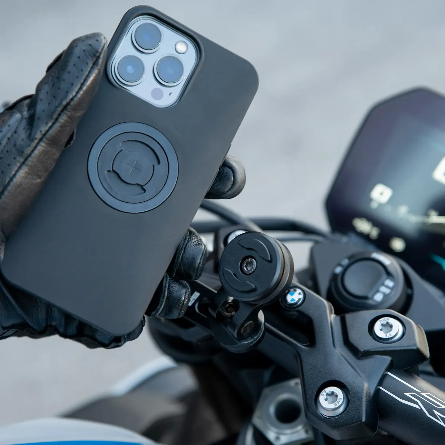 SP Connect Bar Clamp Mount Pro Motorradhalterung Alu