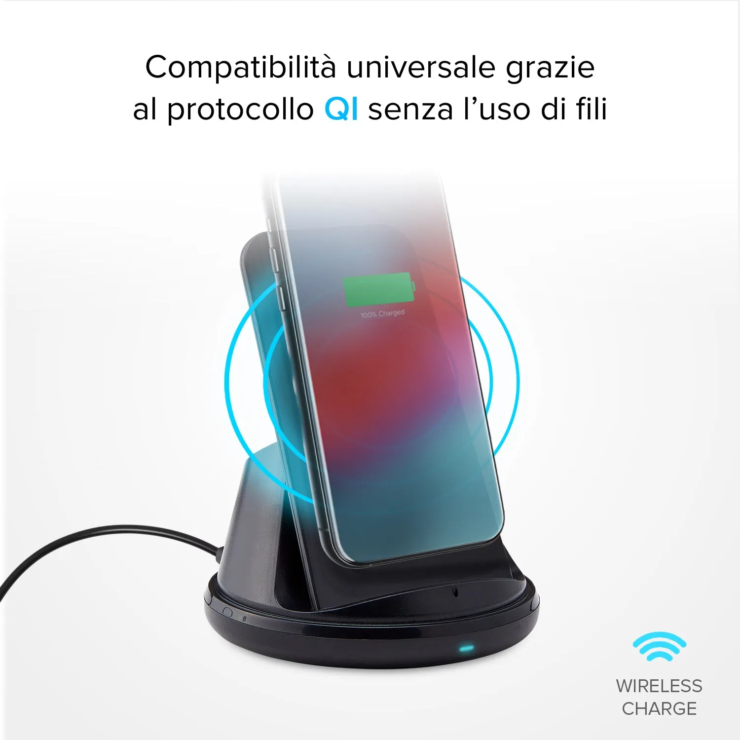 SBS Wireless Charger Lautsprecher Mikrofon Qi 10 Watt