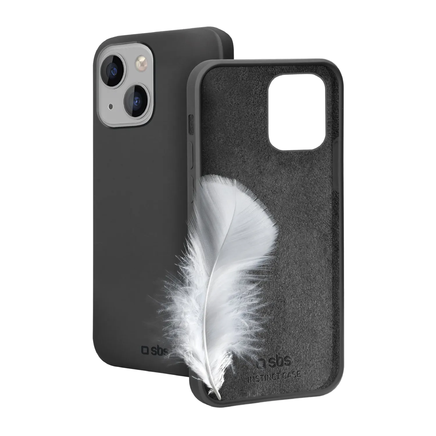 SBS Instinct iPhone 14/13 Handyhülle Schwarz TPU