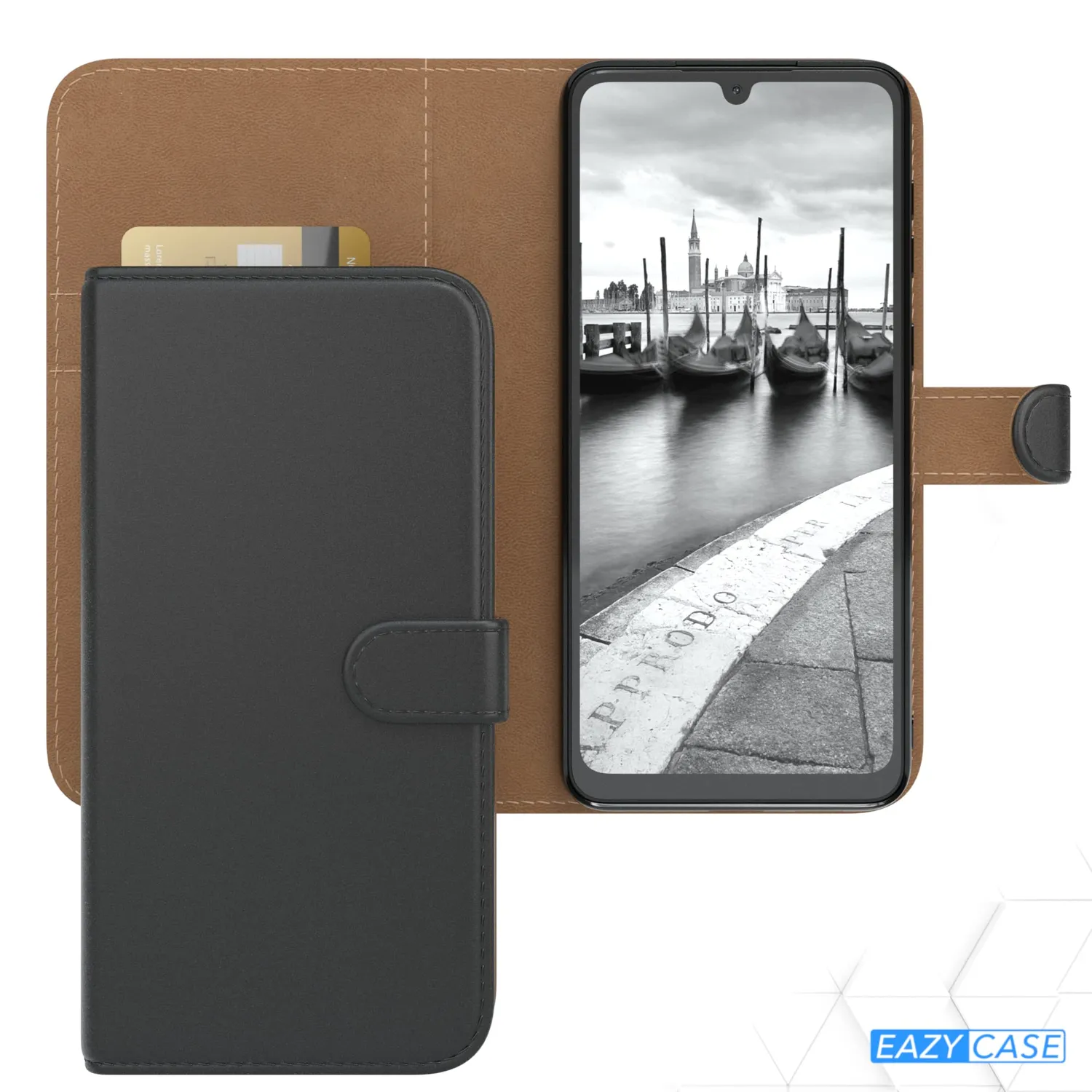 EAZY CASE Book Samsung Galaxy A33 Handytasche Schwarz Kartenfach