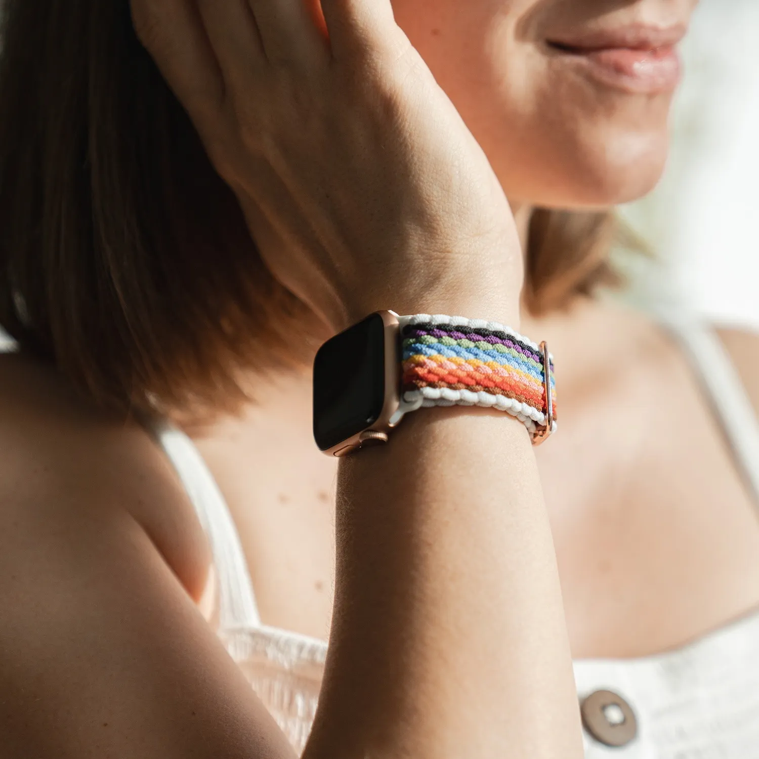 arktisband Flex Loop Armband Pride Schwarz Apple Watch