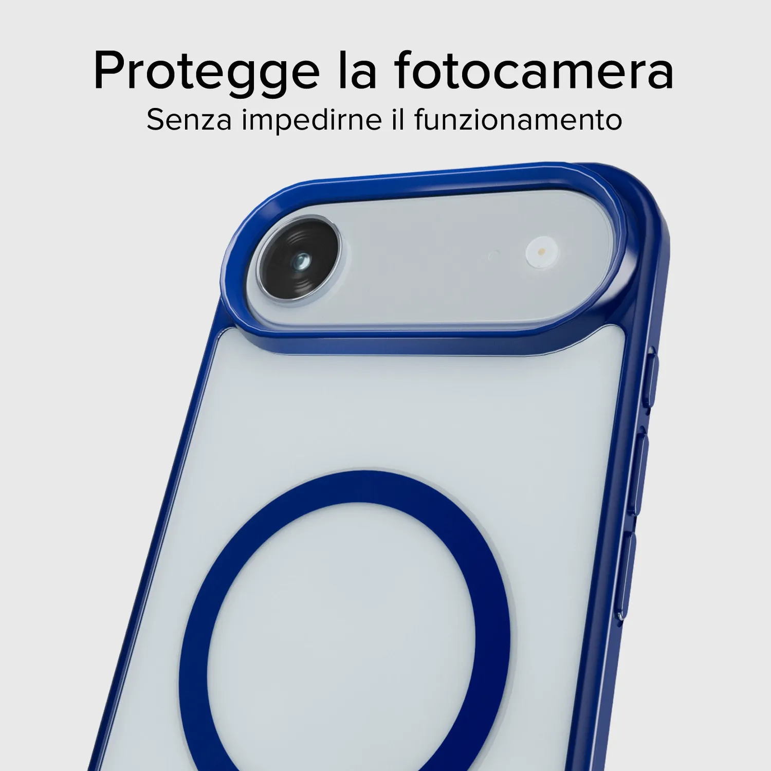 SBS iPhone Air Hülle MagSafe Blau transparent slim
