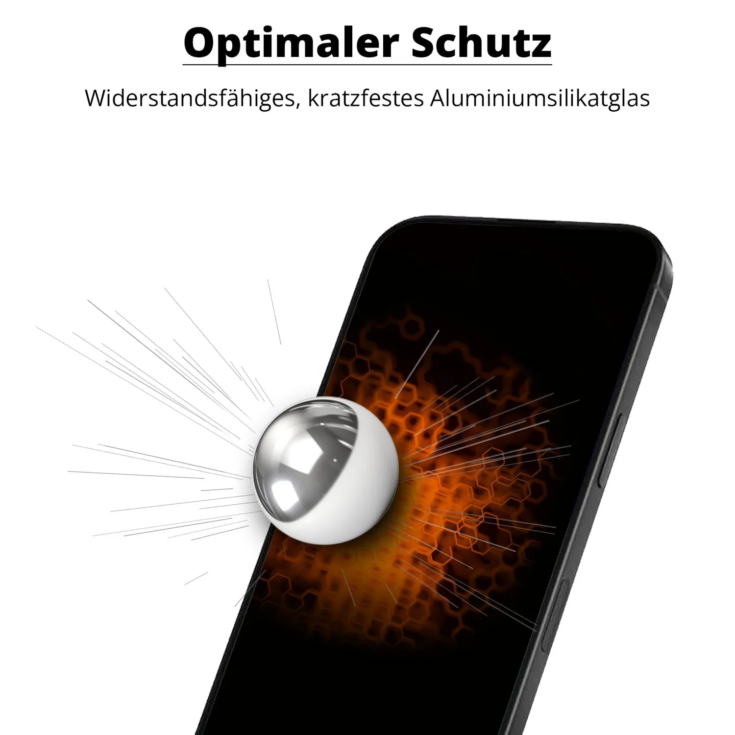 arktis PRIVACY iPhone 18 Pro Panzerglas 2 Stück mit Blickschutz