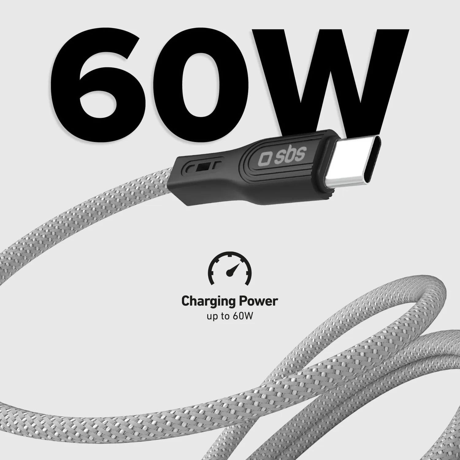 SBS USB-C Ladekabel magnetisch 1 m 60W