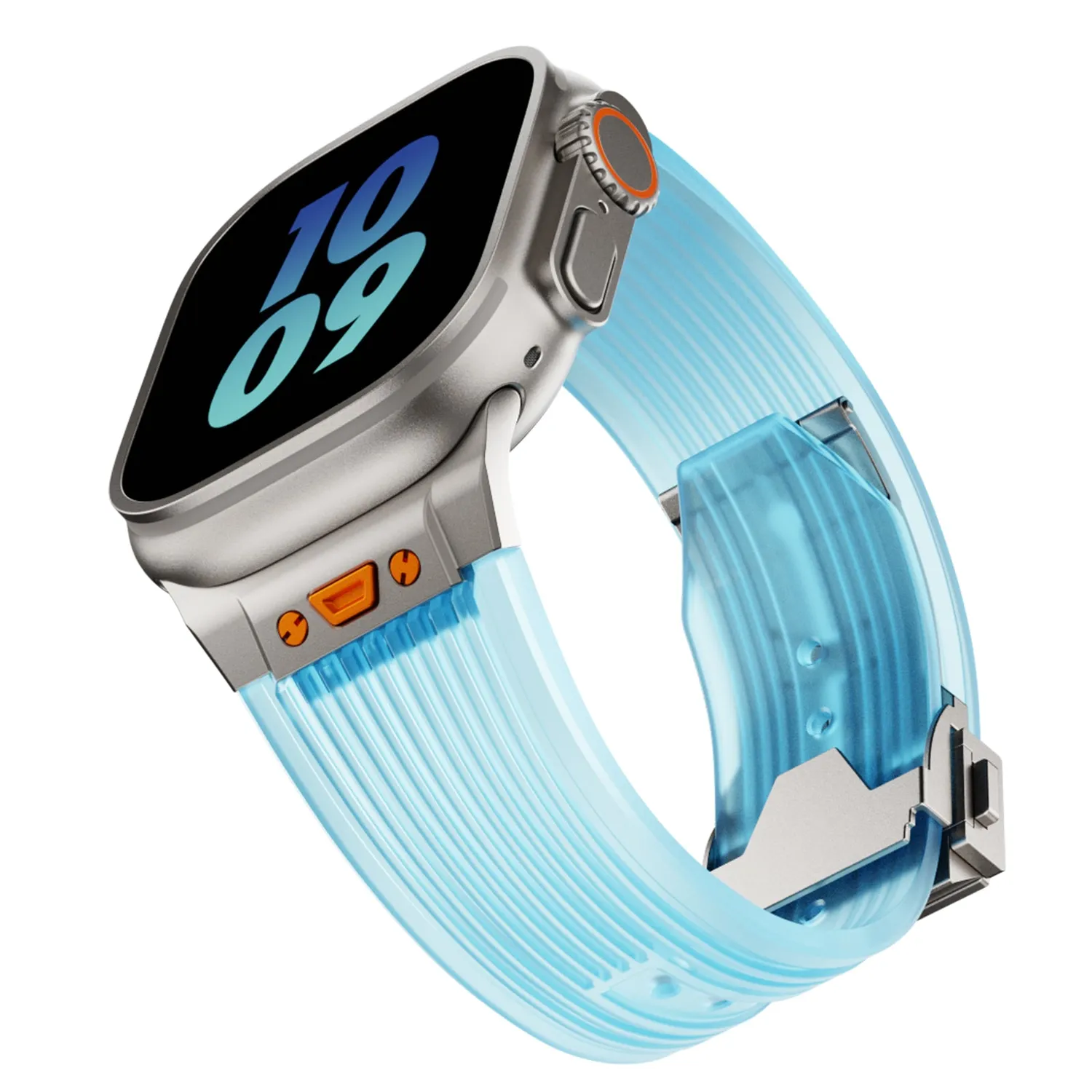 arktisband ICE Apple Watch Silikonarmband Aquablau 49/46/45/44mm