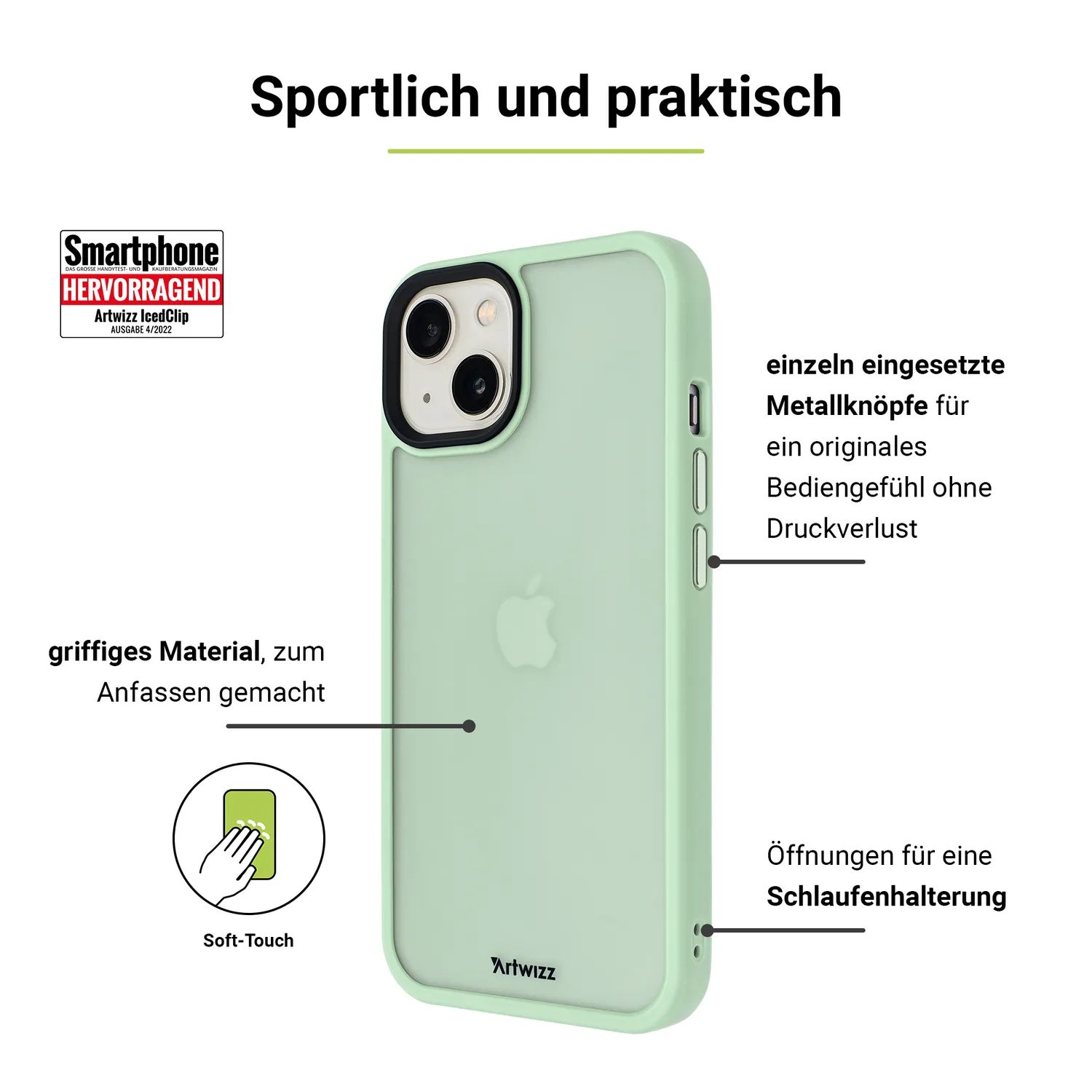 Artwizz IcedClip iPhone 12 / 12 Pro Handyhülle matt