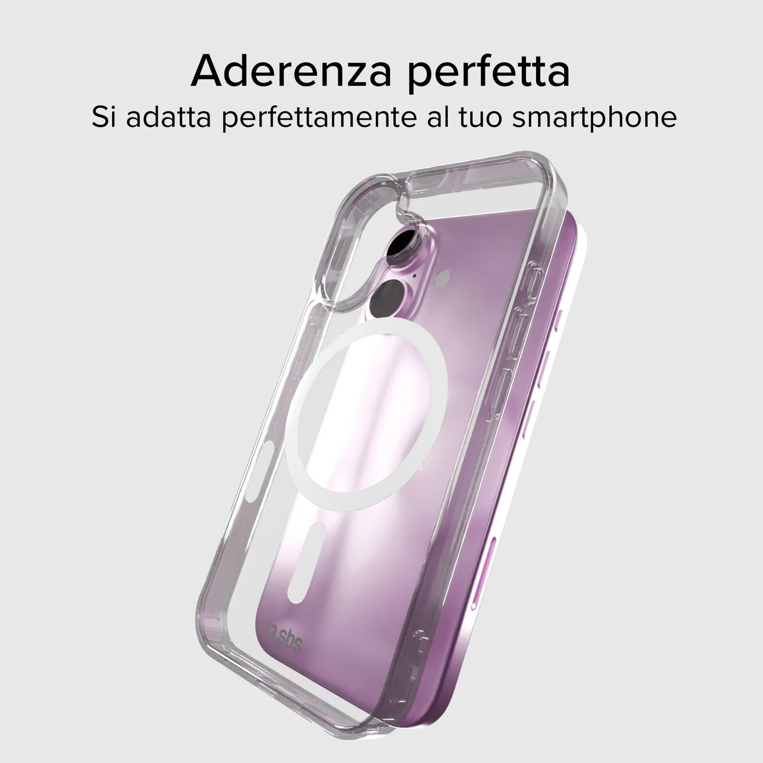 SBS MagSafe Hülle iPhone 16 transparent