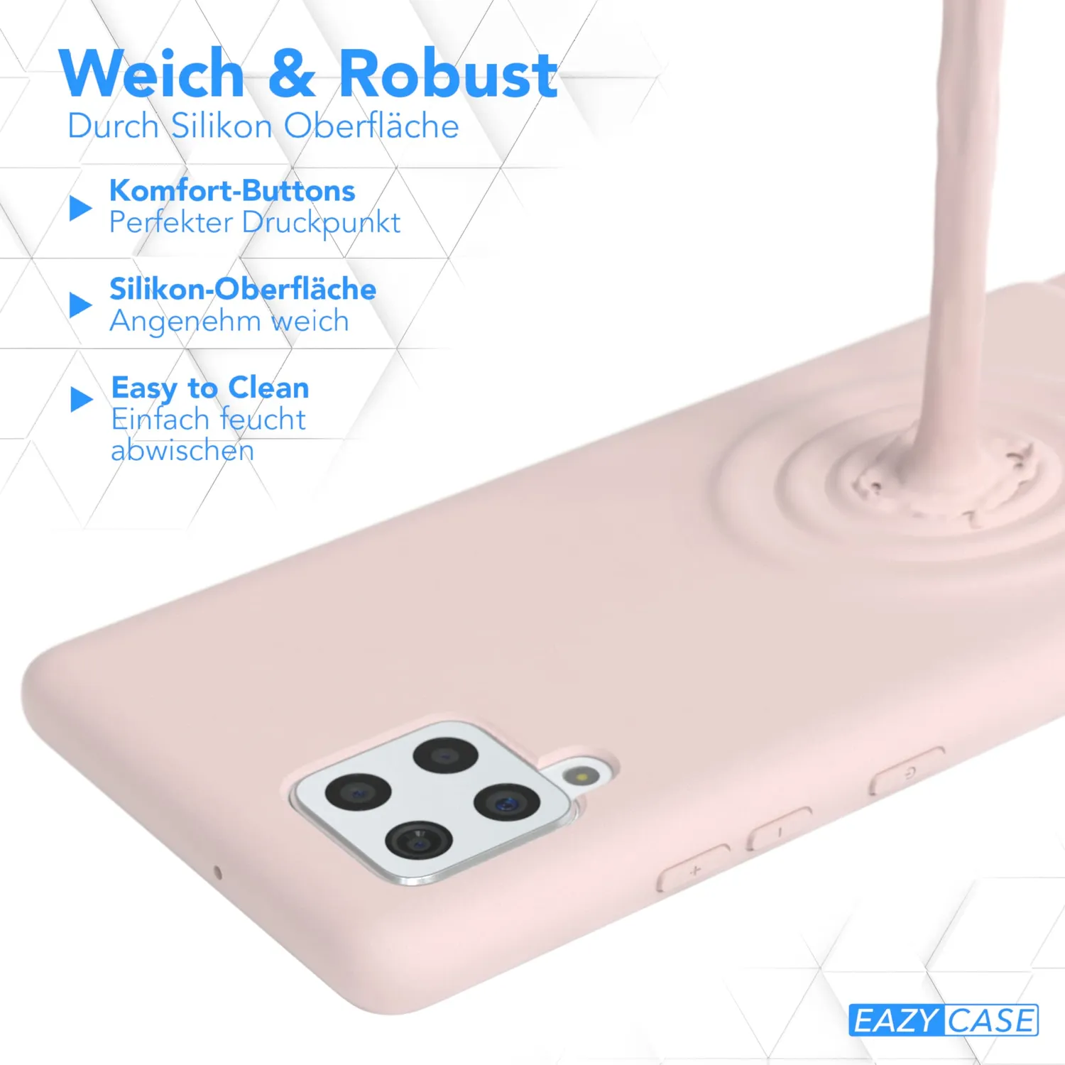 EAZY CASE Galaxy A42 5G Handykette Altrosa Silikon