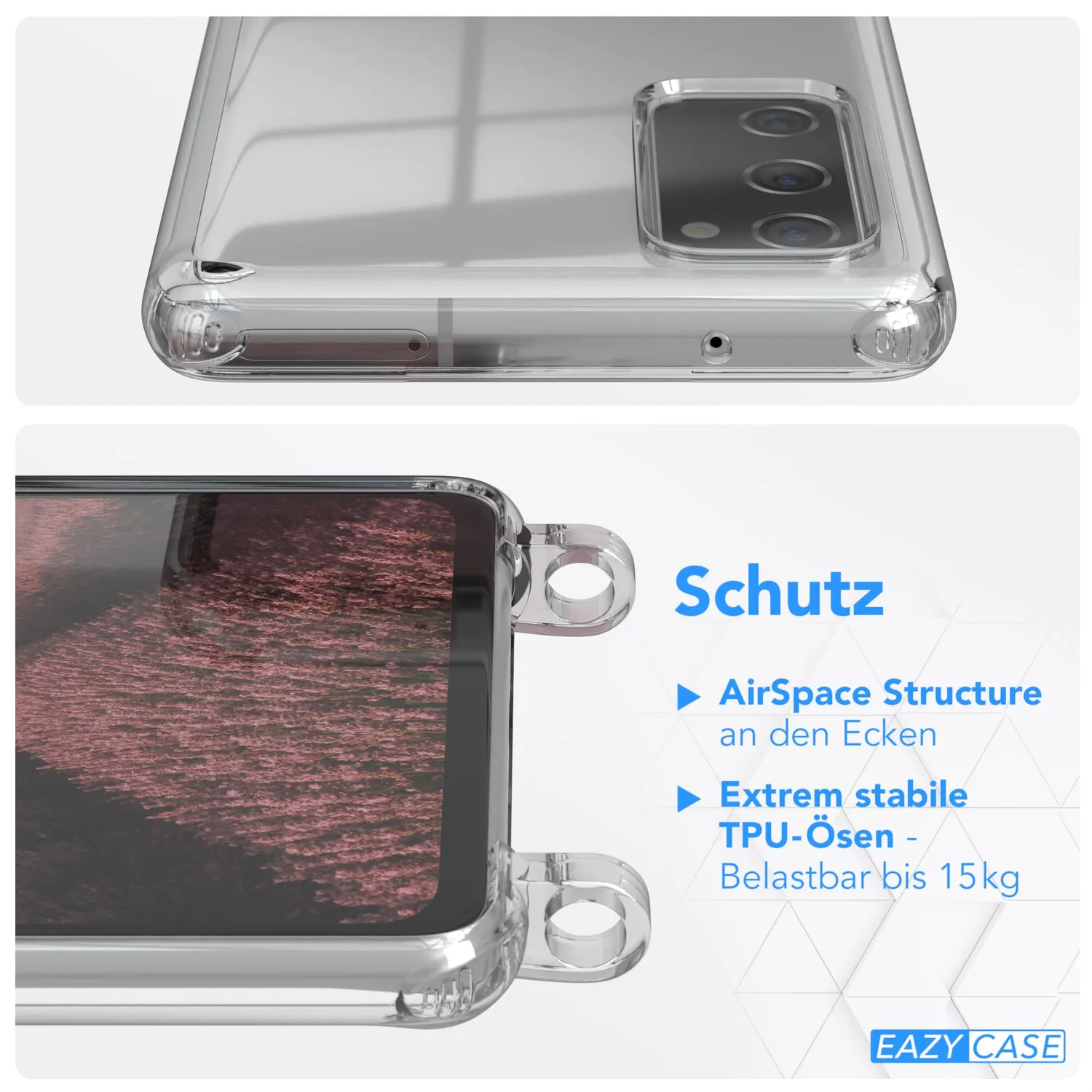EAZY CASE Galaxy S20 FE Handykette Alt Rosa Silikon