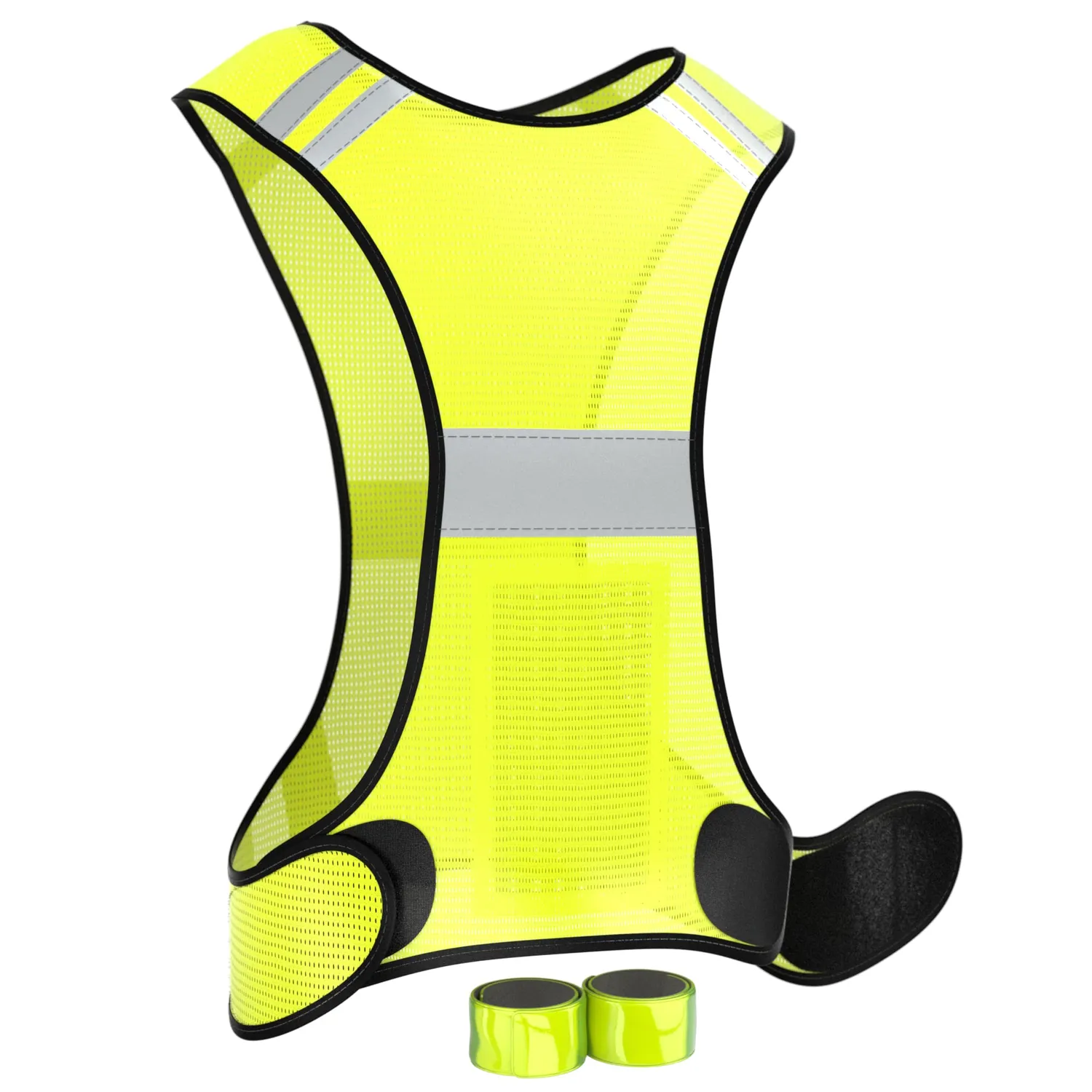 EAZY CASE Reflektor-Set 3in1 Neon Orange Weste+Bänder