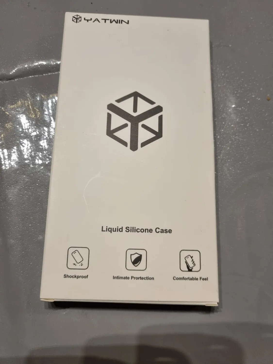 YATWIN Silikon Handyhülle Samsung S10 Plus schwarz Soft-Touch