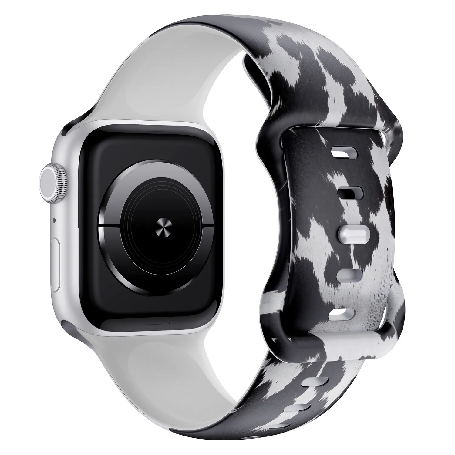 arktisband Kuhfell Apple Watch Armband Silikon Holstein