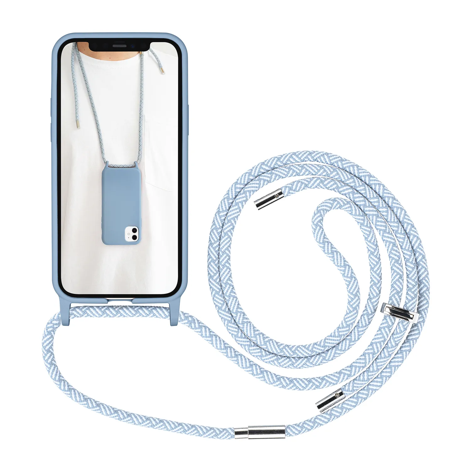 Artwizz HangOn Case iPhone 12 Pro Max Handykette Nordic-Blue