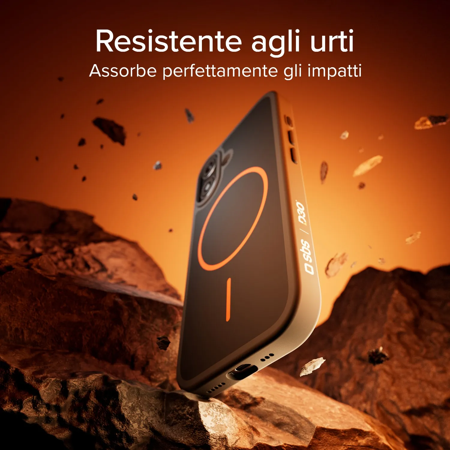 SBS Core Handyhülle iPhone 17 MagSafe D3O orange