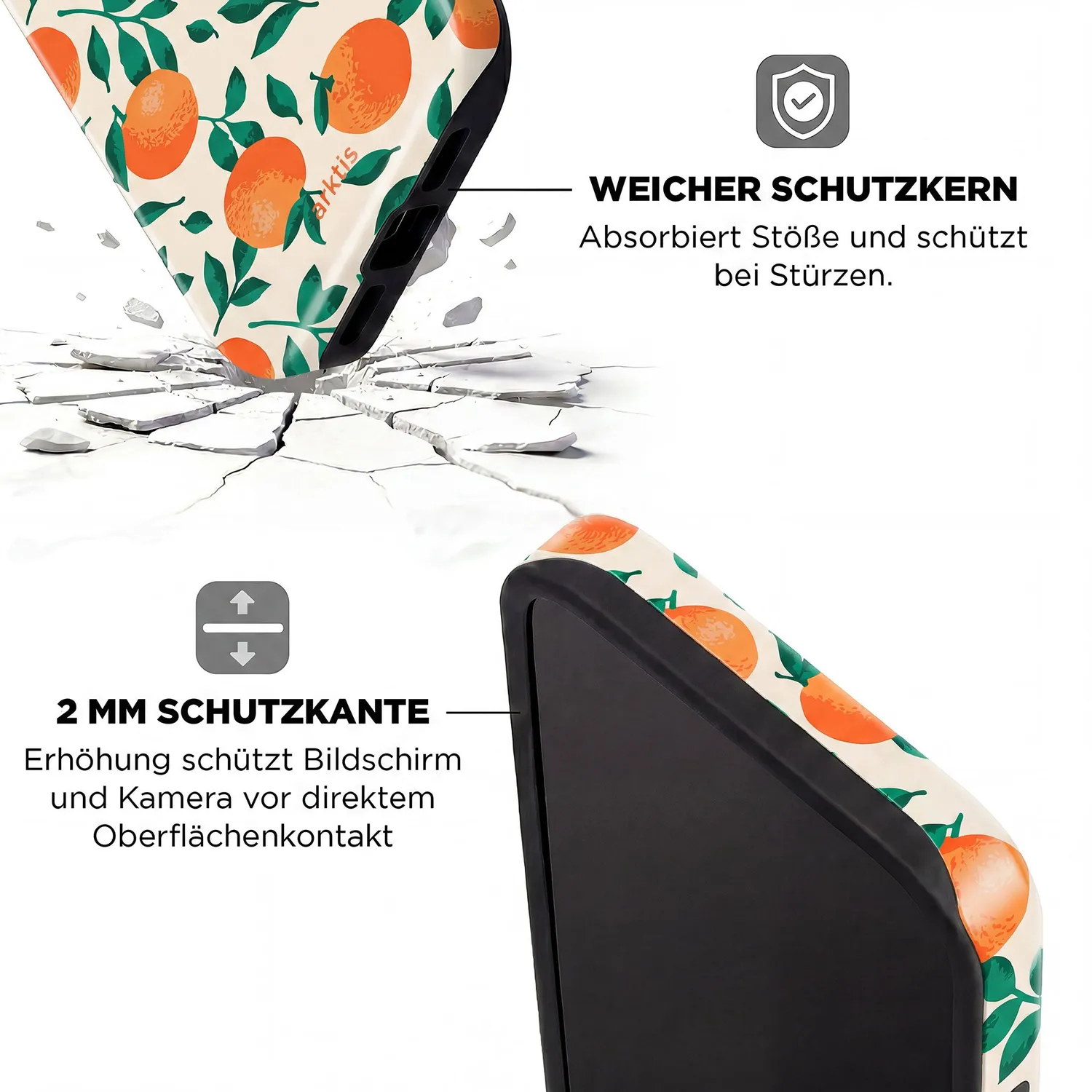 arktis Orange Tree iPhone 14 Pro Hülle MagSafe Print
