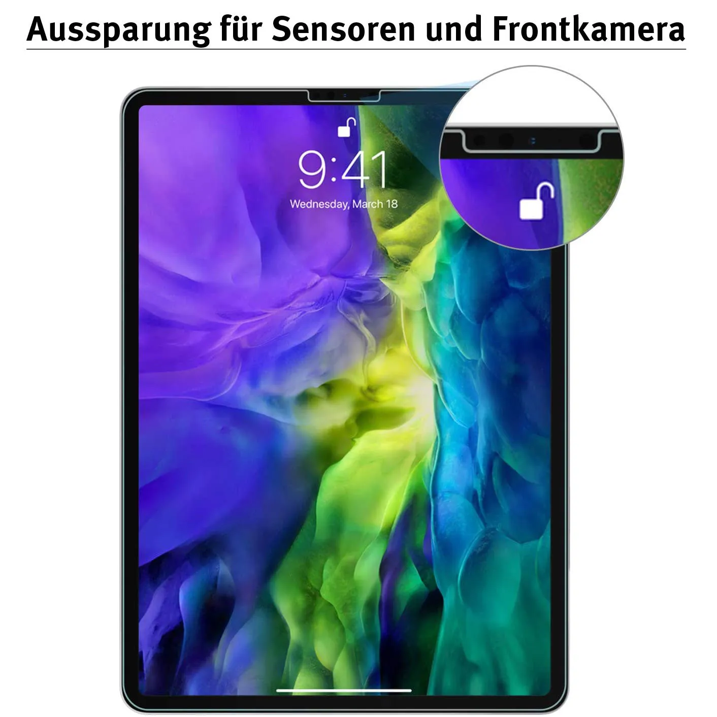 arktis iPad Air 10,9" Displayschutz Glas 2020/2022
