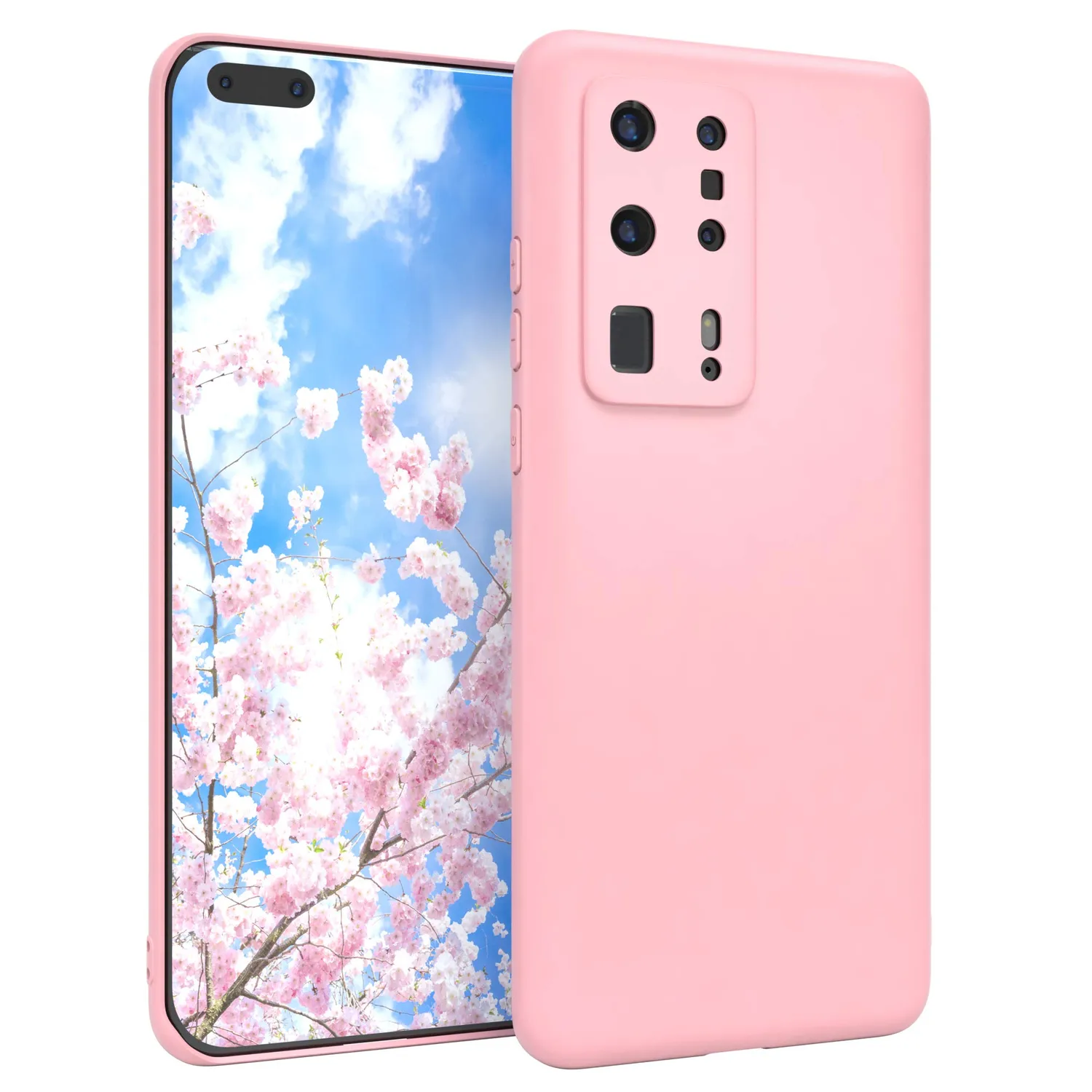 EAZY CASE Huawei P40 Pro Plus Glitzerhülle Blau Liquid