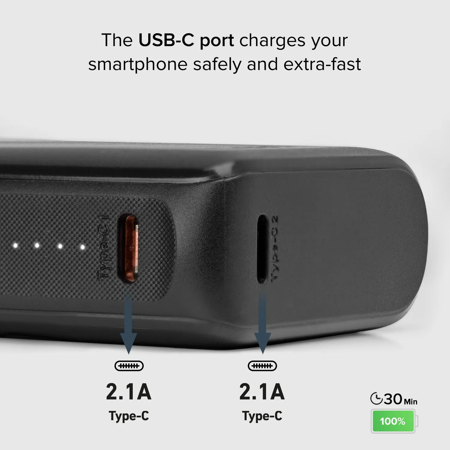 SBS Powerbank 10000 mAh Schwarz ultrakompakt
