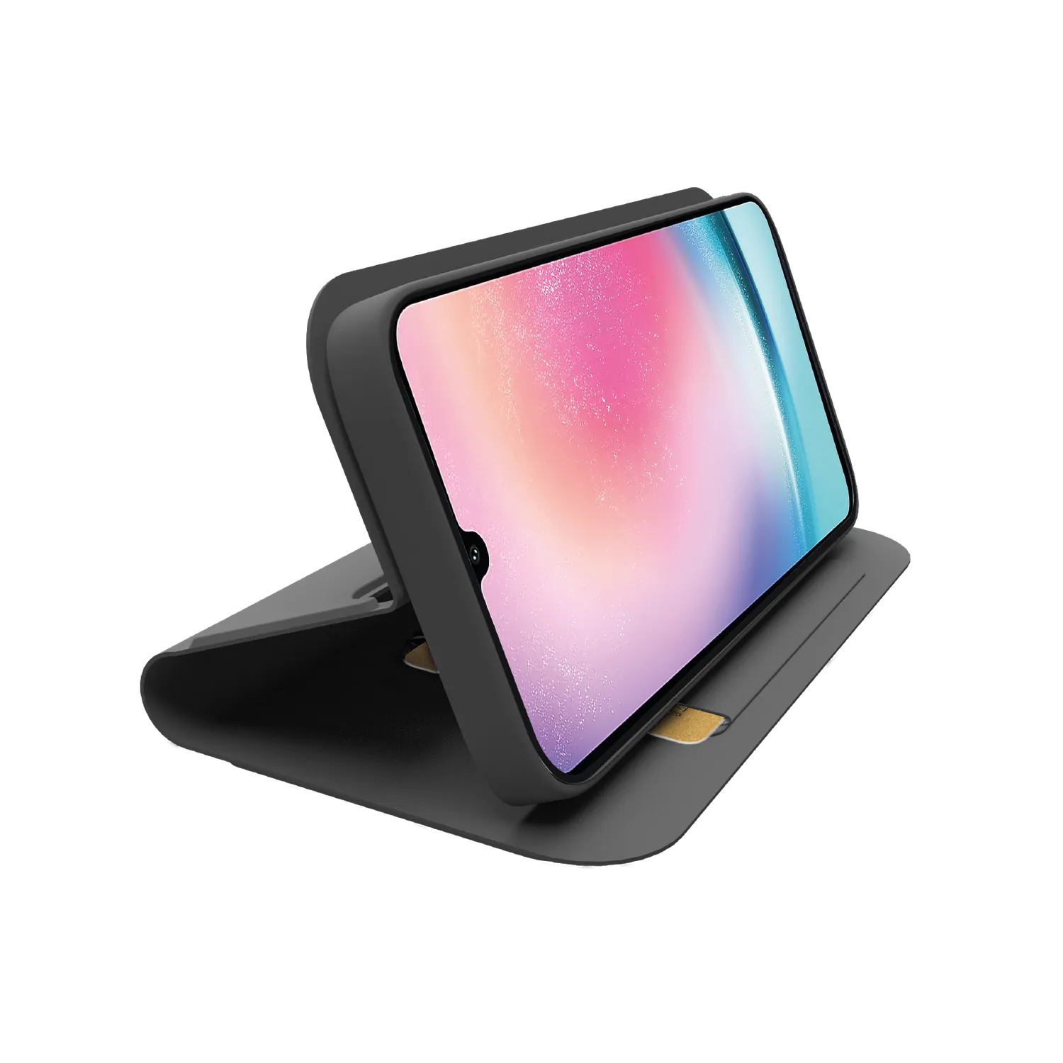SBS Wallet Smooth Hülle Galaxy A25 5G schwarz