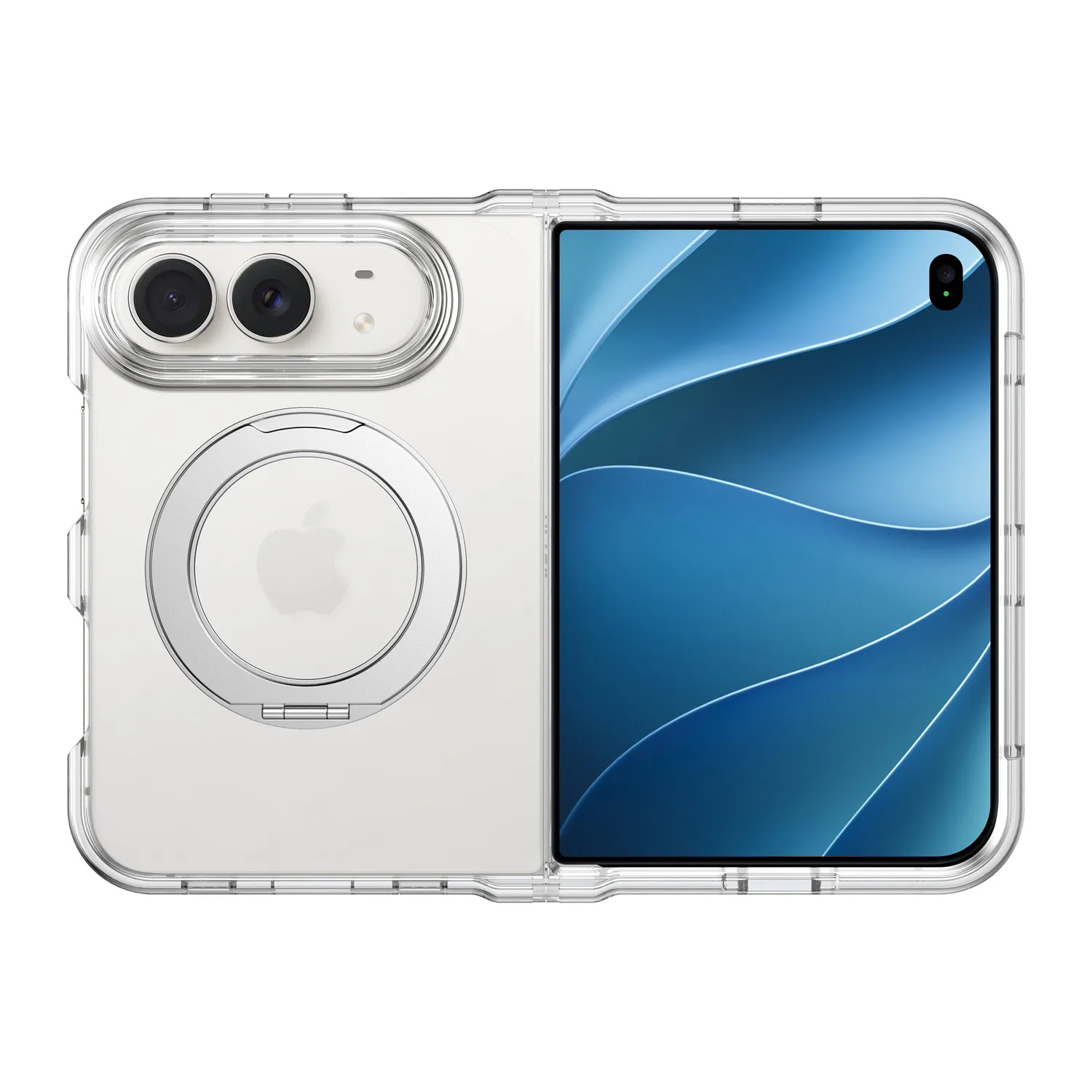 arktis Crystal Loop iPhone Duo Hülle transparent Ständer