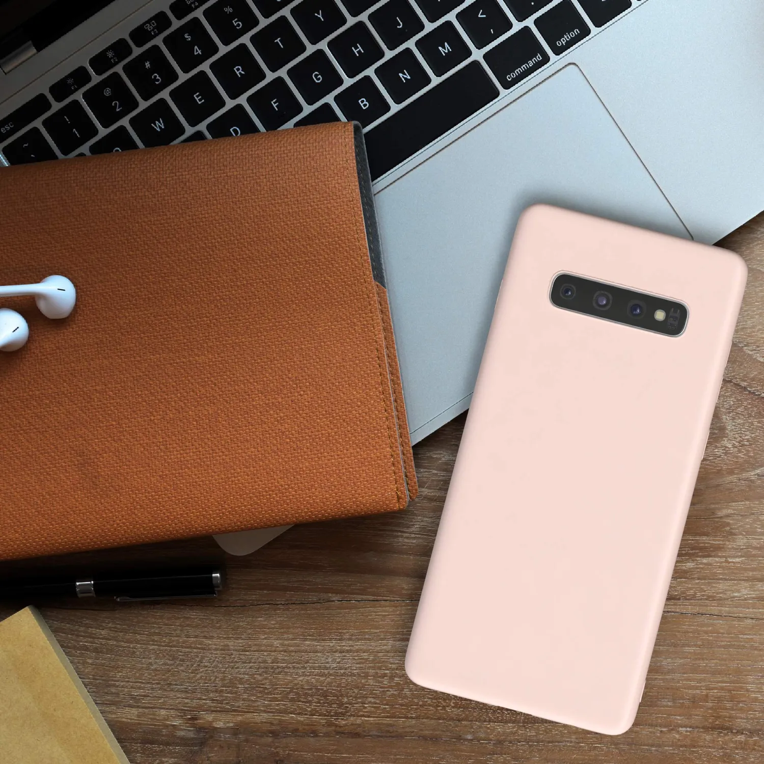 EAZY CASE Galaxy S10 Plus Silikonhülle hellrosa 0,8 mm