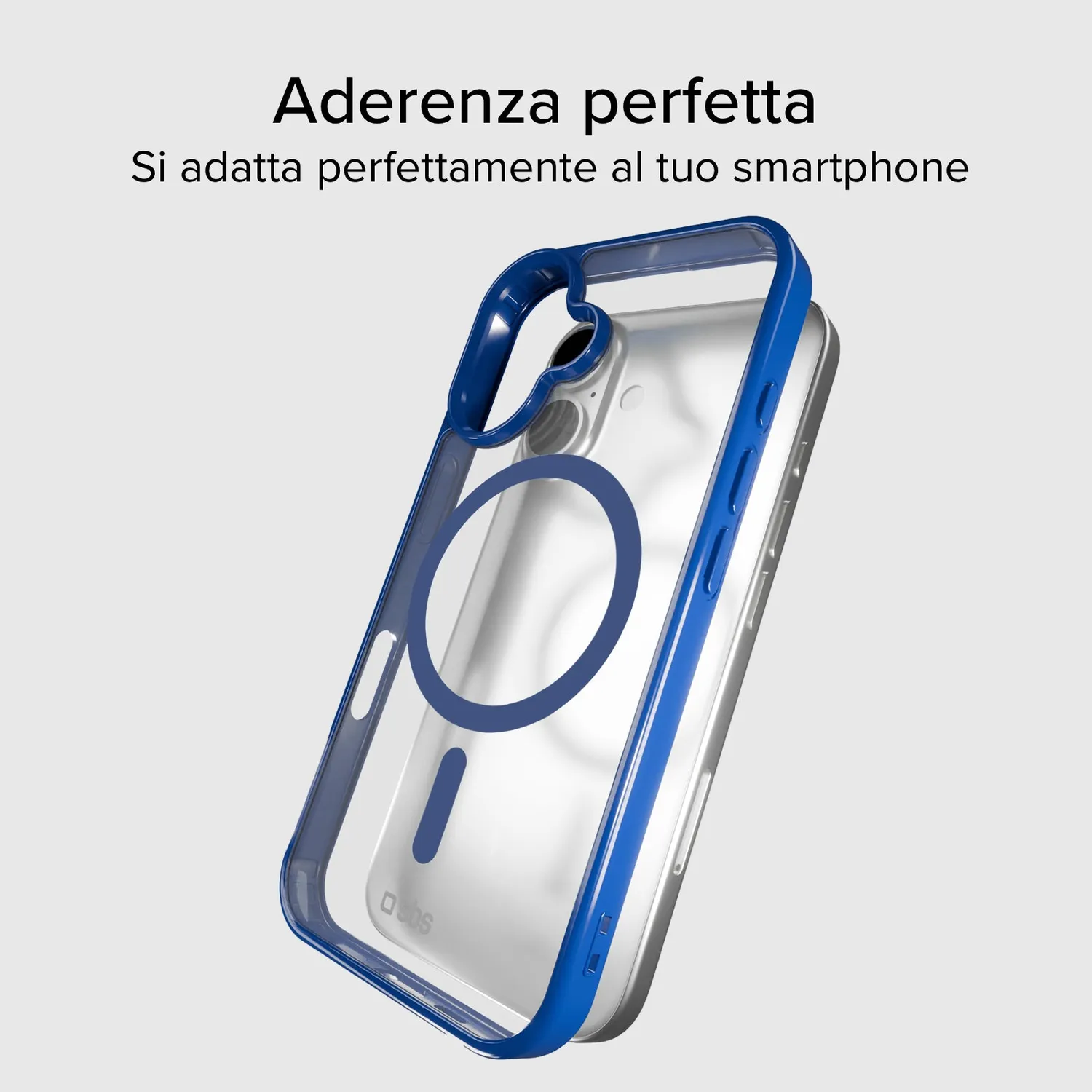 SBS iPhone 16 Pro Max Hülle MagSafe transparent Bunt-Rand