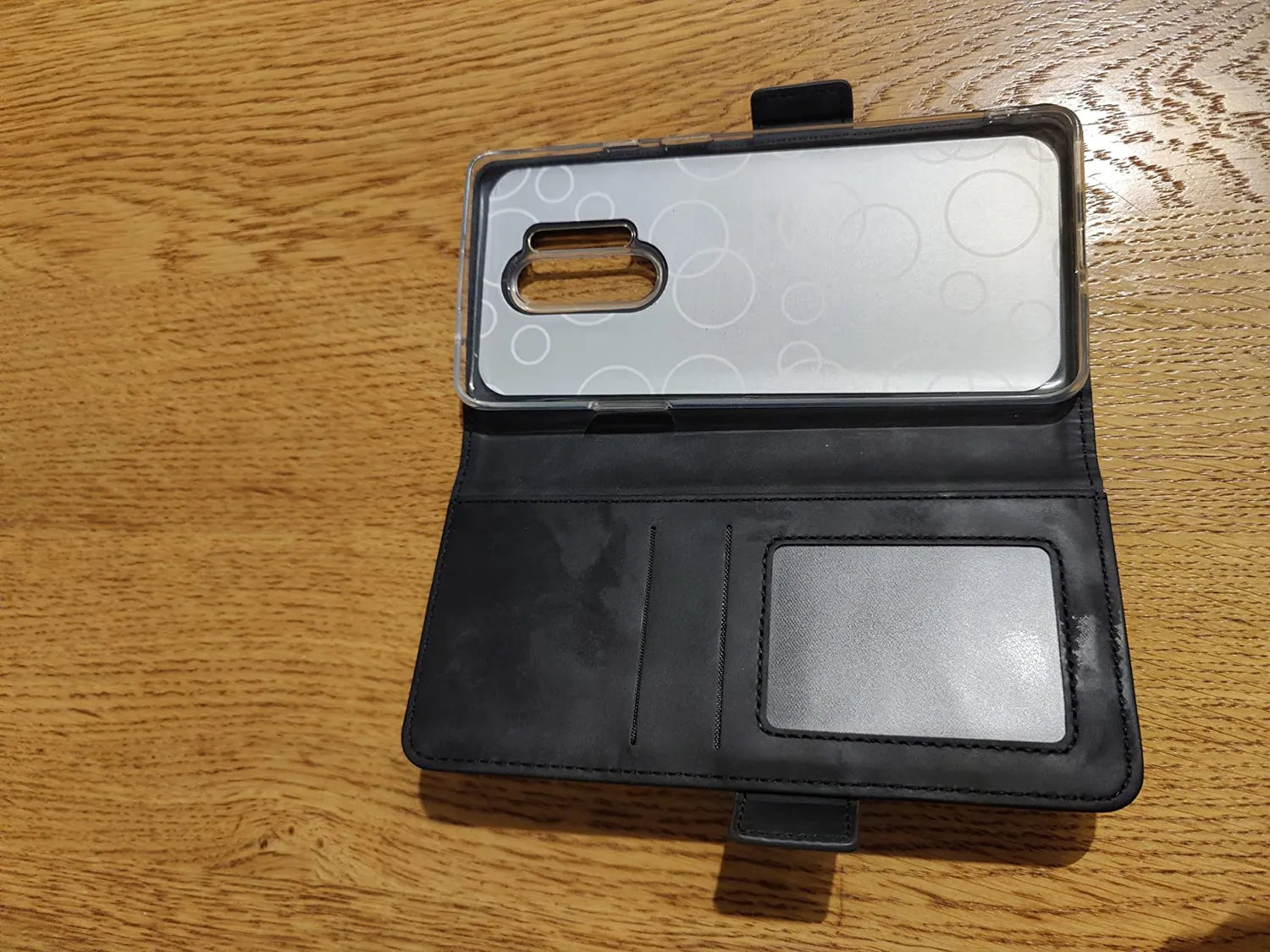 YATWIN OnePlus 8T Klapphülle Leder Weinrot