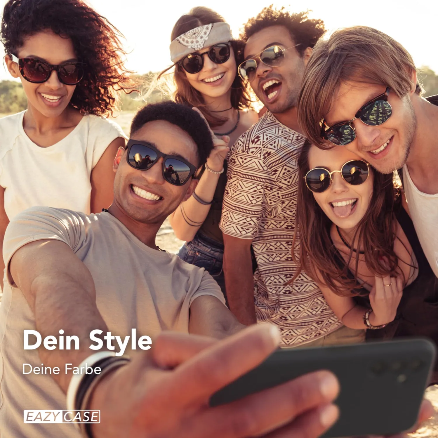 EAZY CASE Premium Silikon Galaxy A13 4G Handyhülle Dunkelgrau