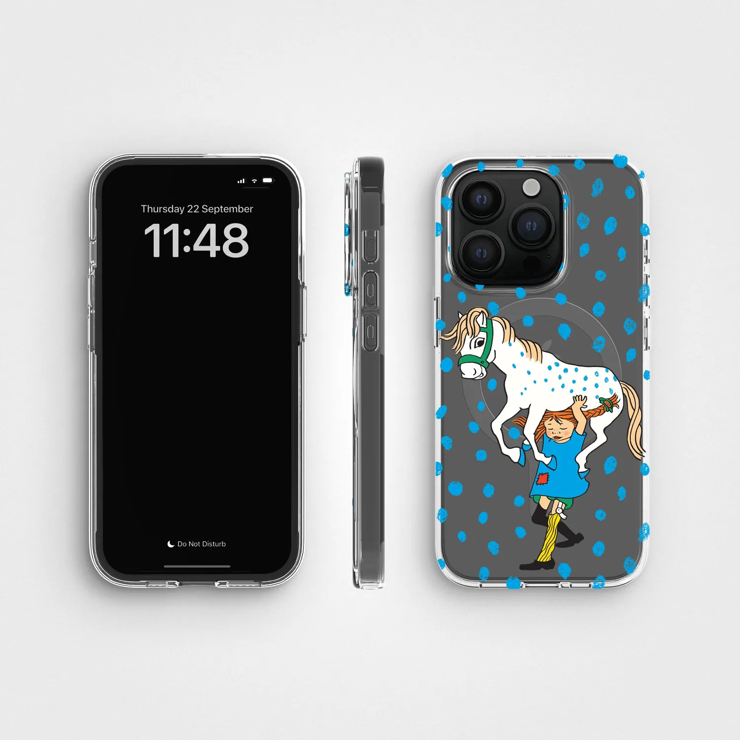 agood company CLRPRTCT iPhone 15 Pro Handyhülle Carrying Horse klar