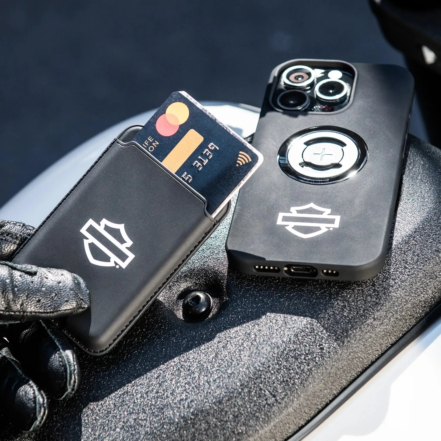 Harley-Davidson Card Wallet B&S Kartenetui RFID