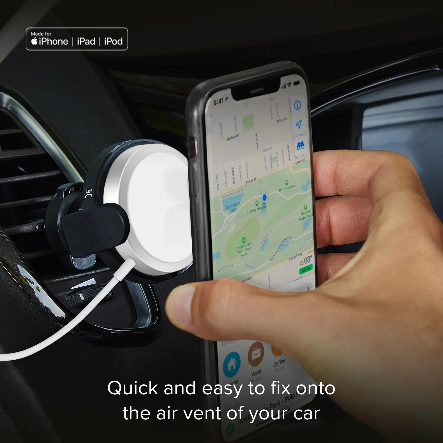 SBS MagSafe Autohalterung Lüftung Kfz Halter schwarz