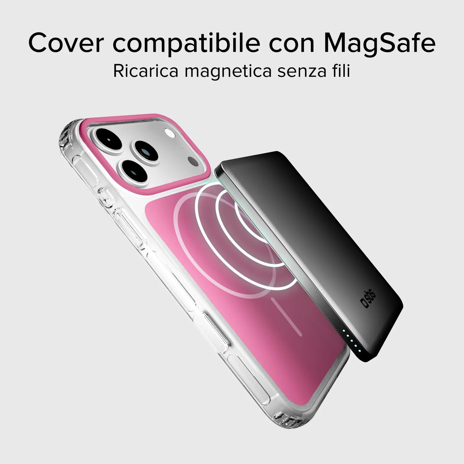 SBS Block iPhone 17 Pro Max Hülle Rosa MagSafe