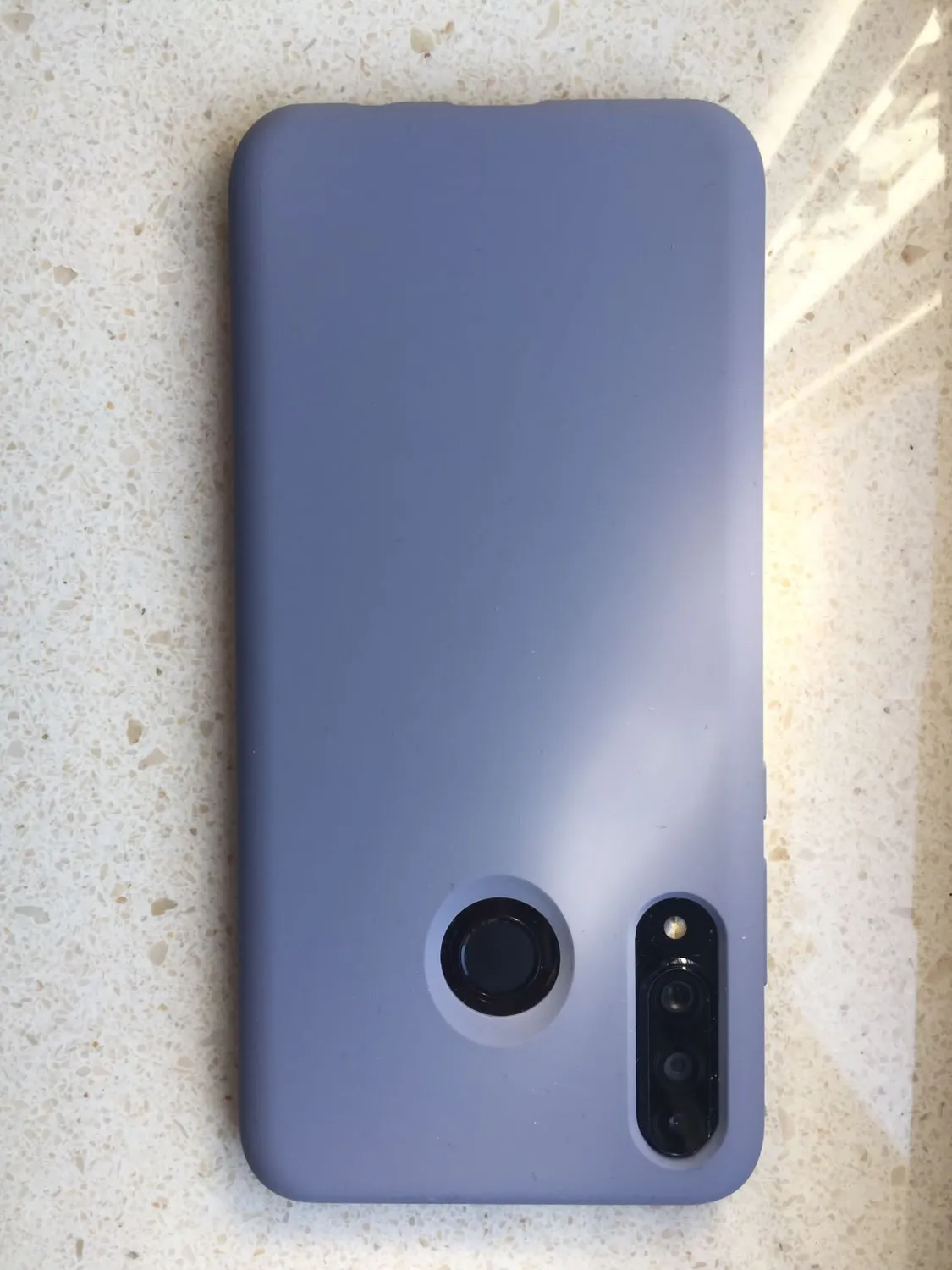 YATWIN P30 Lite Silikonhülle Huawei Grau Mikrofaser