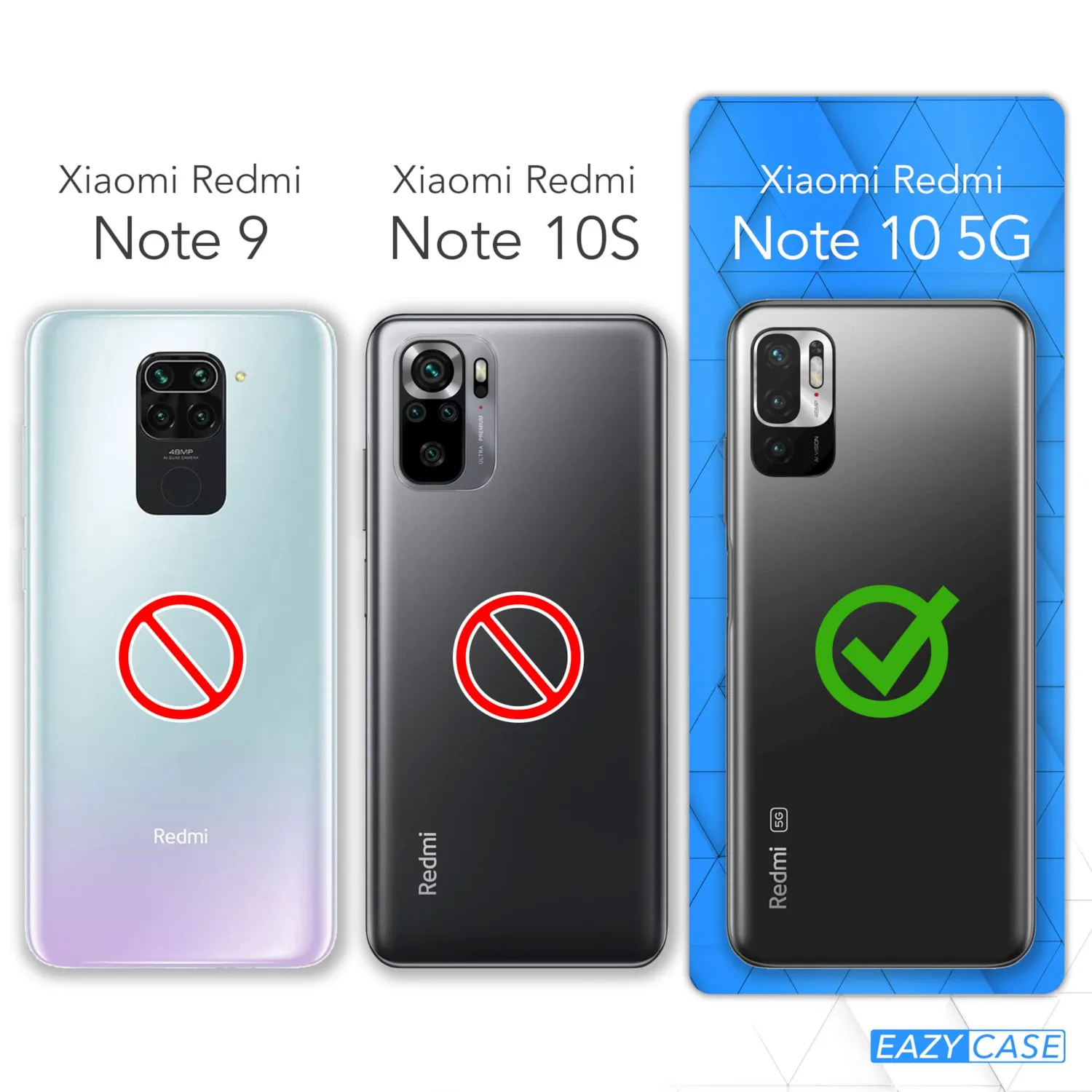 EAZY CASE Redmi Note 10 5G Handykette Anthrazit TPU