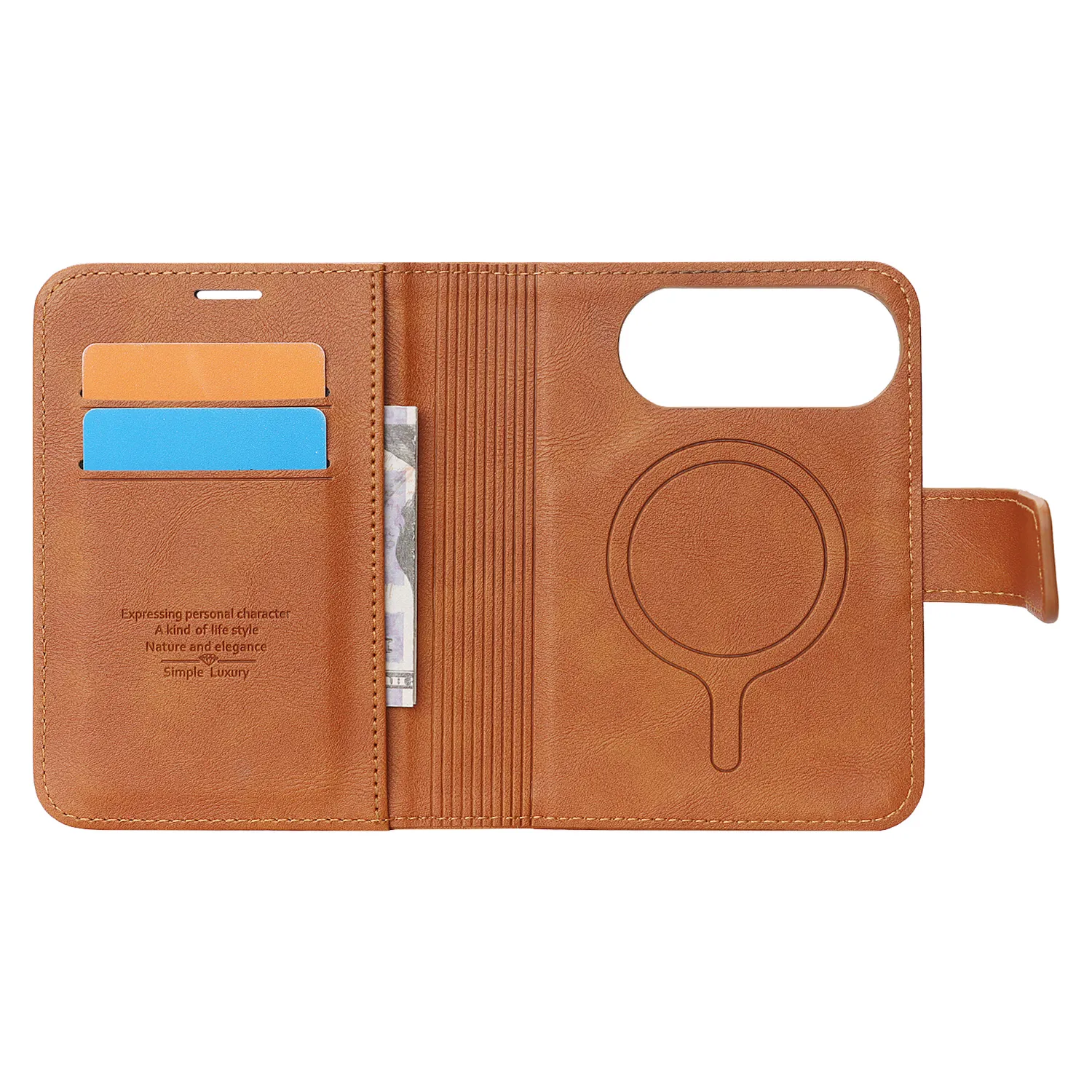 arktis Duo Classic Folio iPhone Hülle Kunstleder Kartenfach