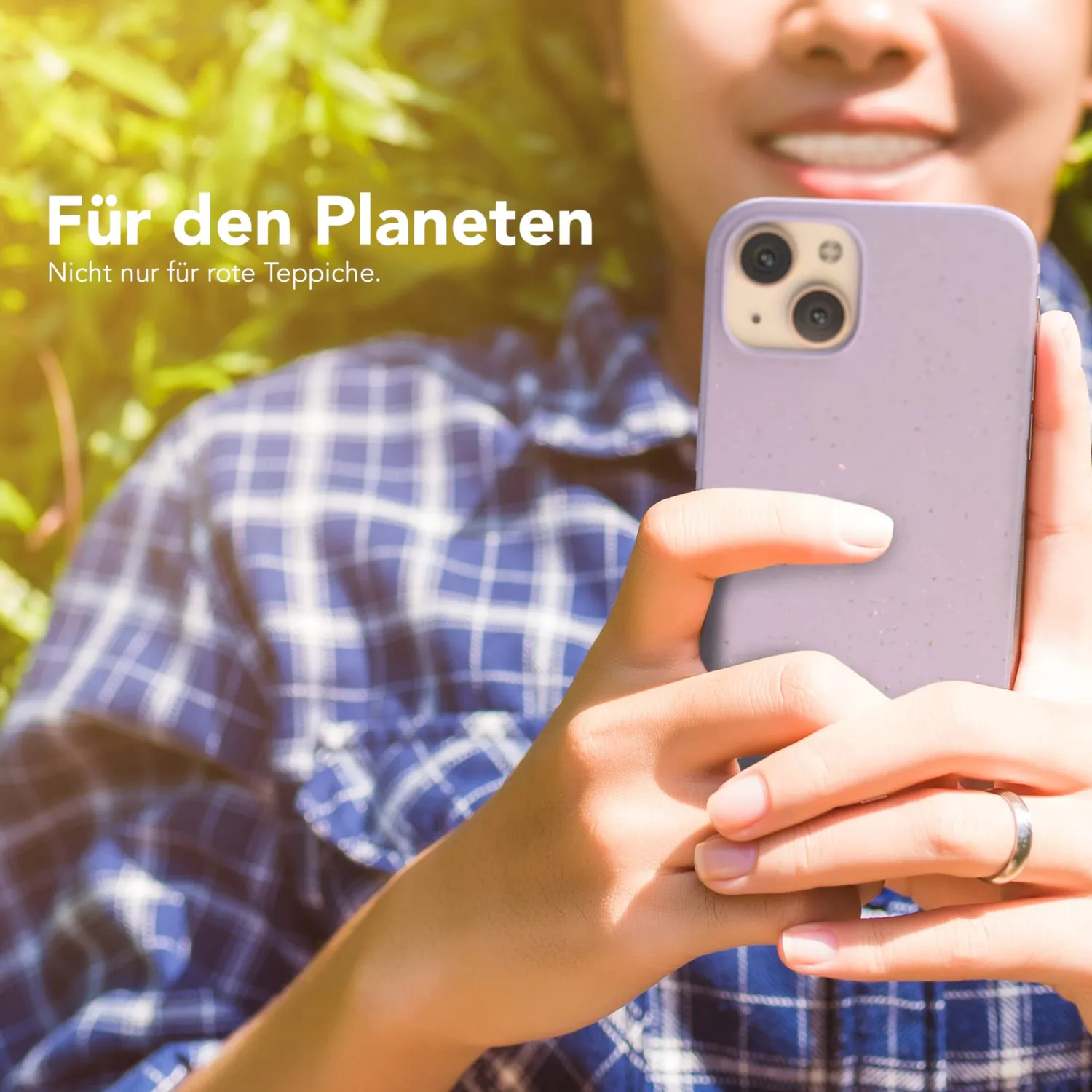EAZY CASE Bio iPhone 13 Hülle Lila biologisch abbaubar