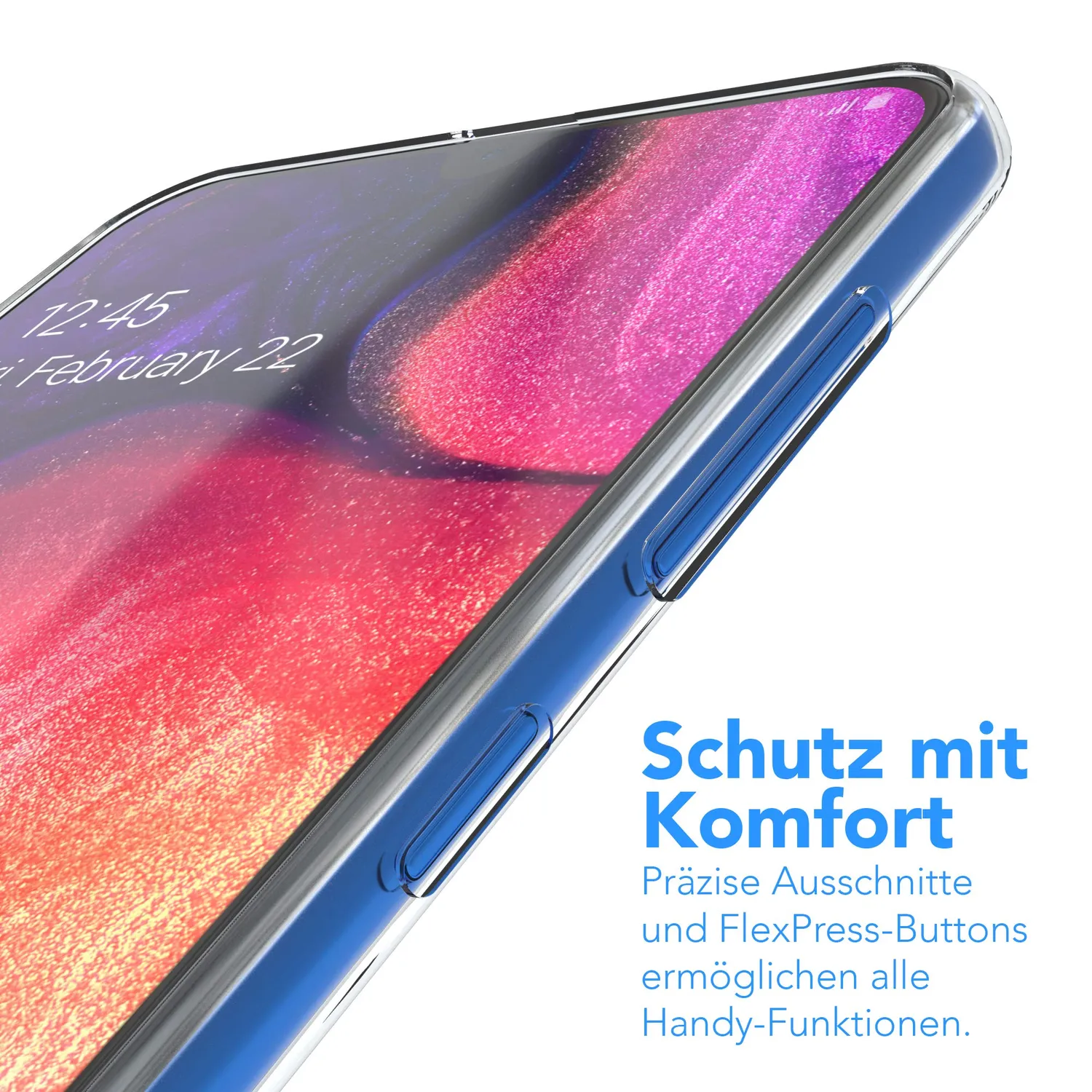EAZY CASE Galaxy A50 / A30s / A50s Handyhülle Clear Transparent ultradünn