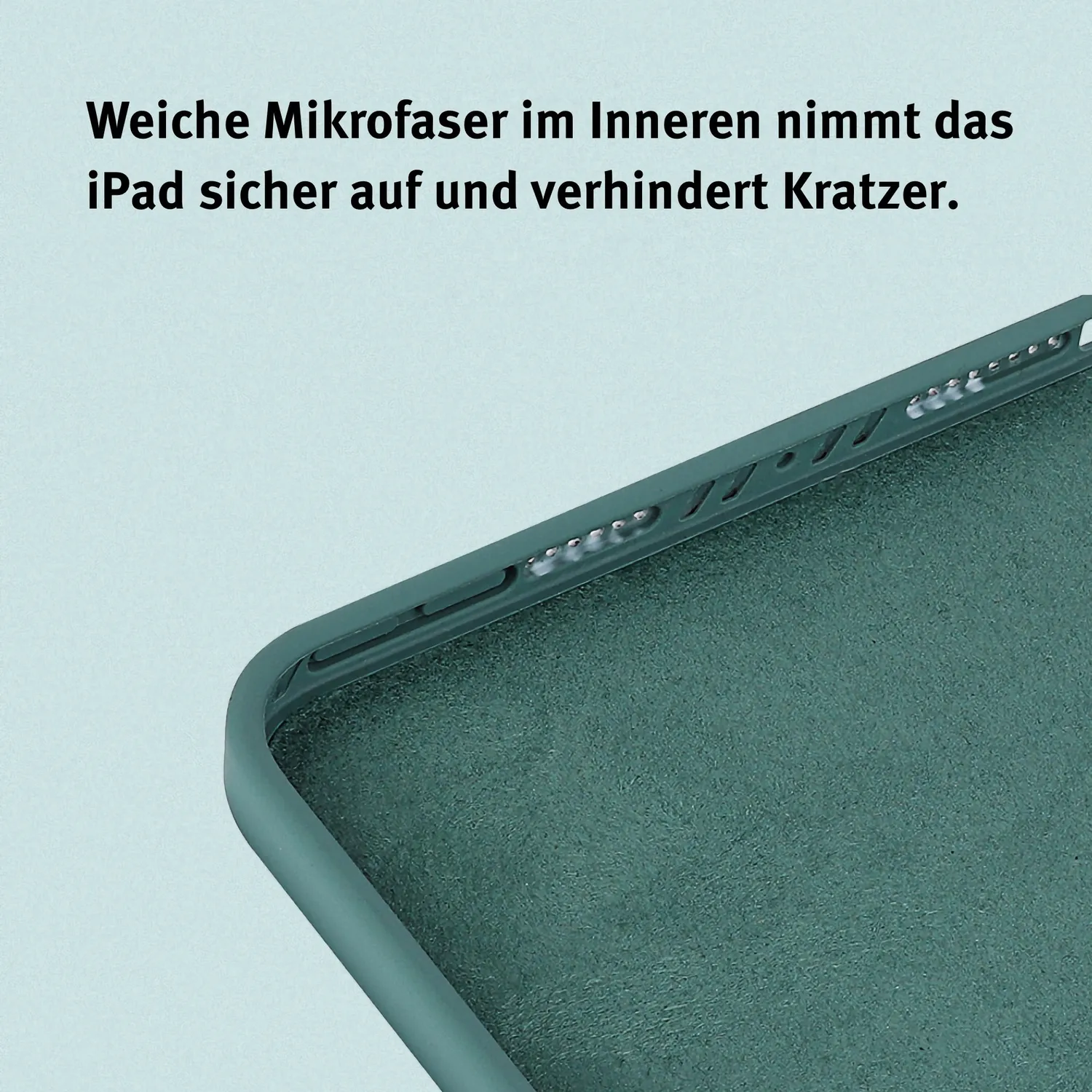 arktis iPad 11 Silikon Case Schwarz 2022/2025