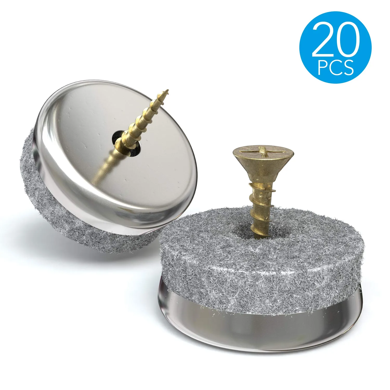 EAZY CASE Filzgleiter mit Schraube 25mm 20er Set