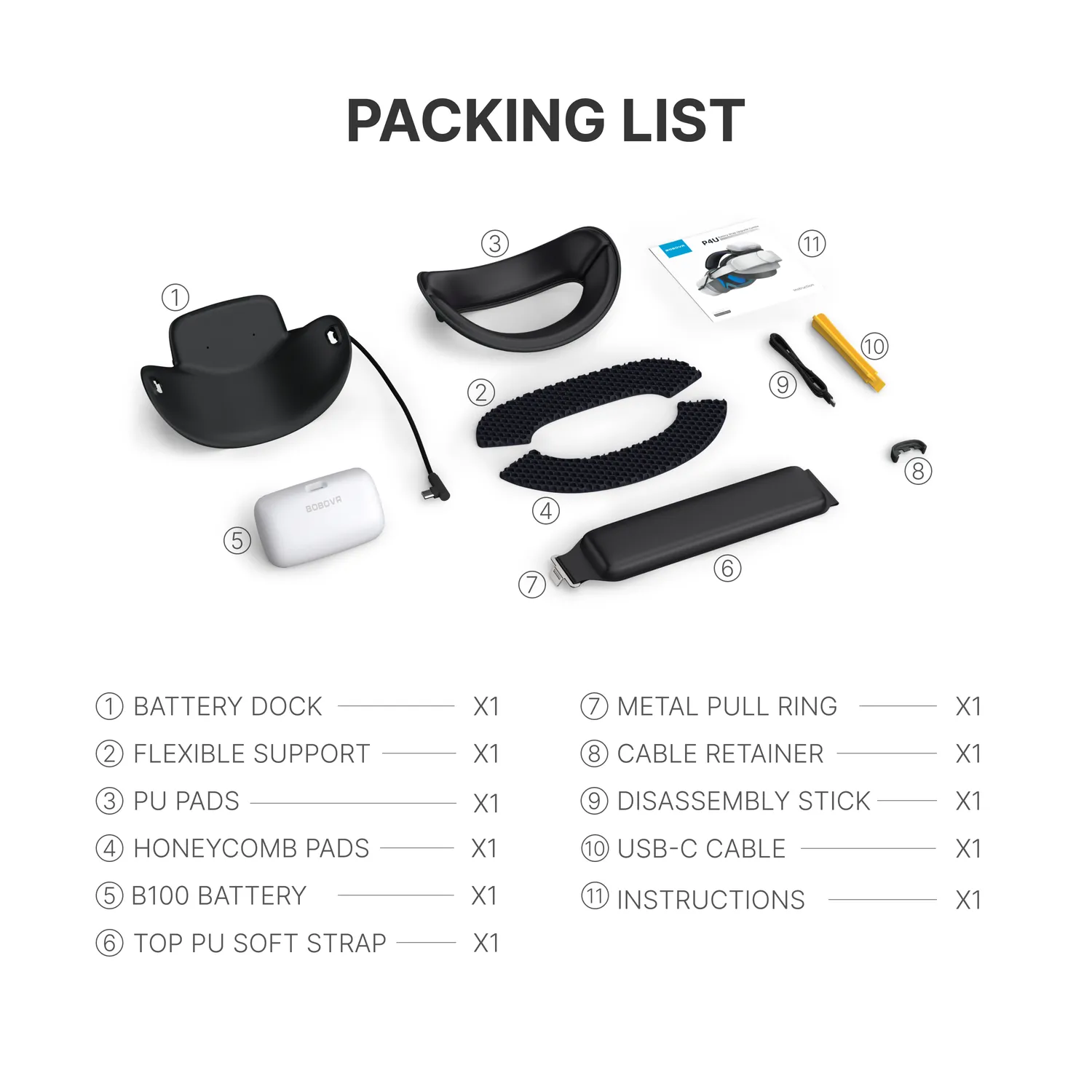 BOBOVR P4U Akku-Strap Pico 4 Ultra 10000mAh