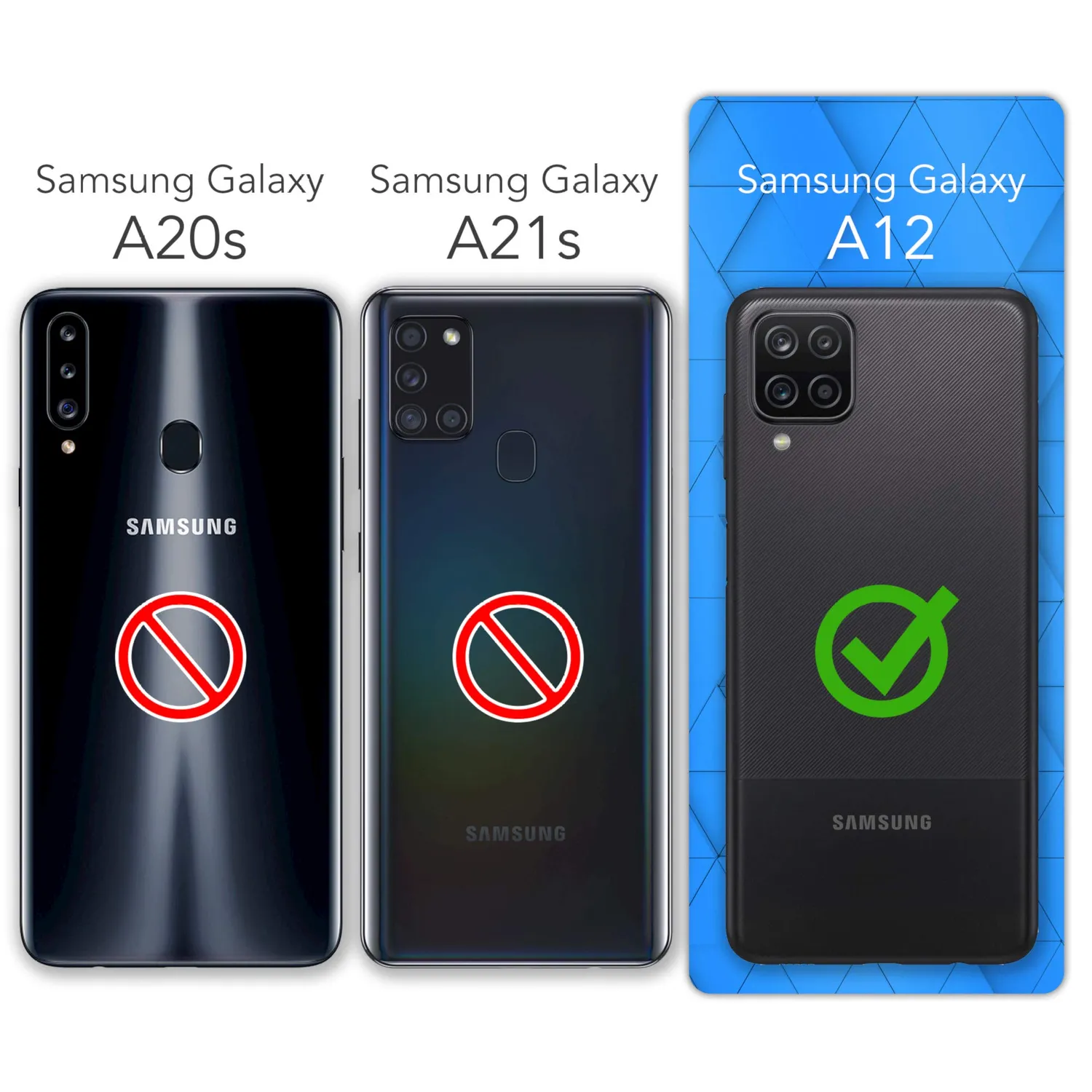 EAZY CASE Galaxy A12 Klapphülle Schwarz Book