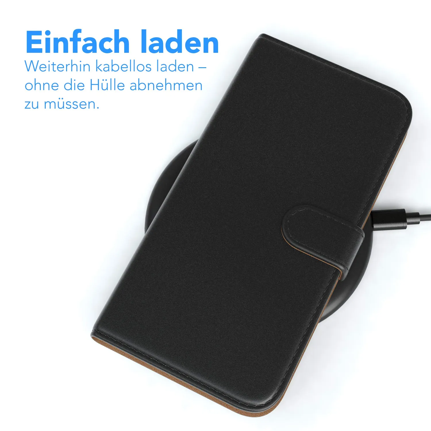 EAZY CASE Xiaomi Mi 9 Klapphülle schwarz Bookstyle