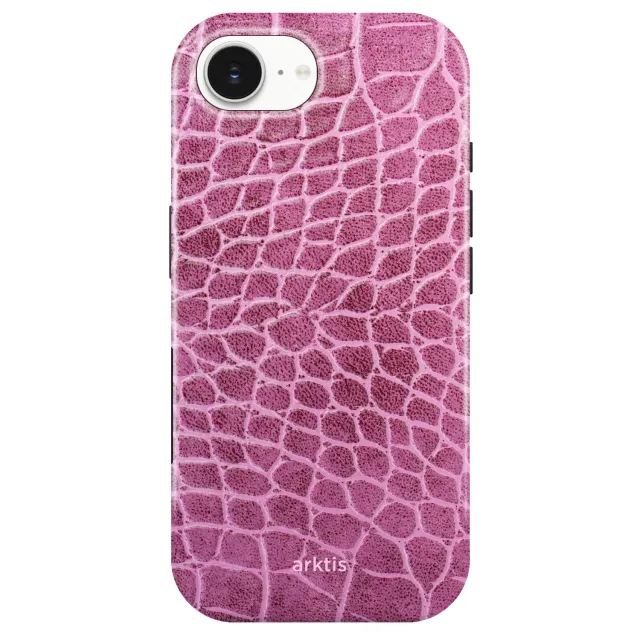 arktis Pink Lizard iPhone 16e Hülle MagSafe