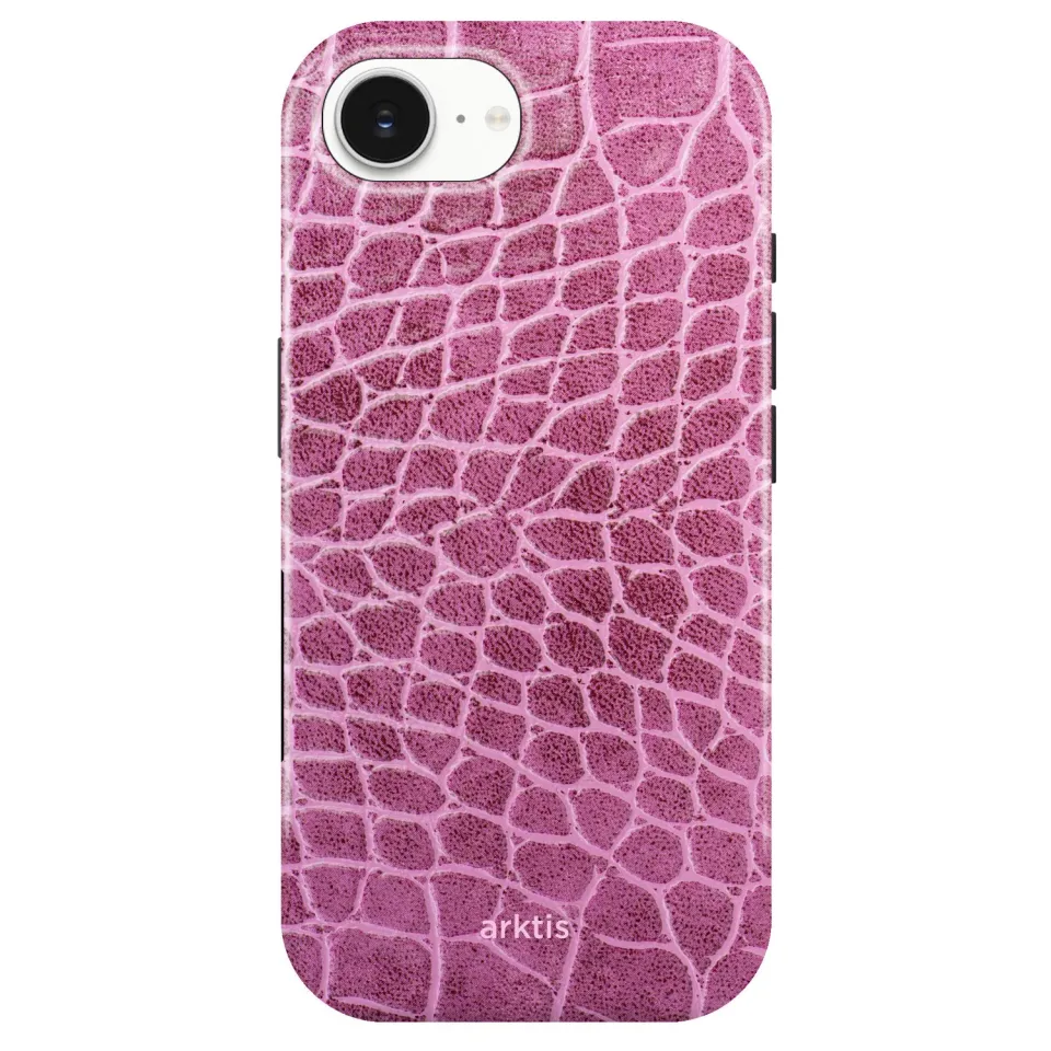 arktis Pink Lizard iPhone 16e Hülle MagSafe