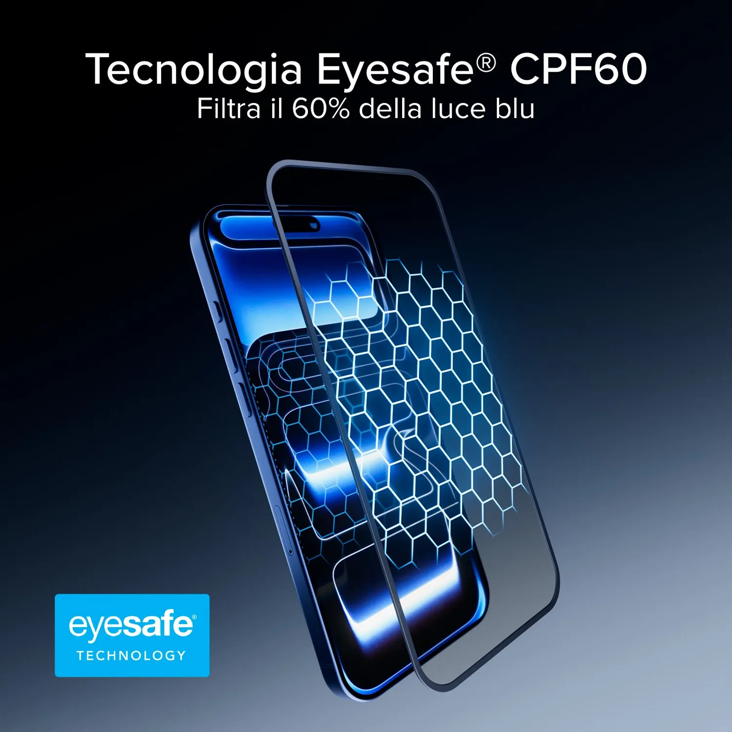 SBS iPhone 17 Pro Max Glas Eyesafe CPF60 Blaulicht