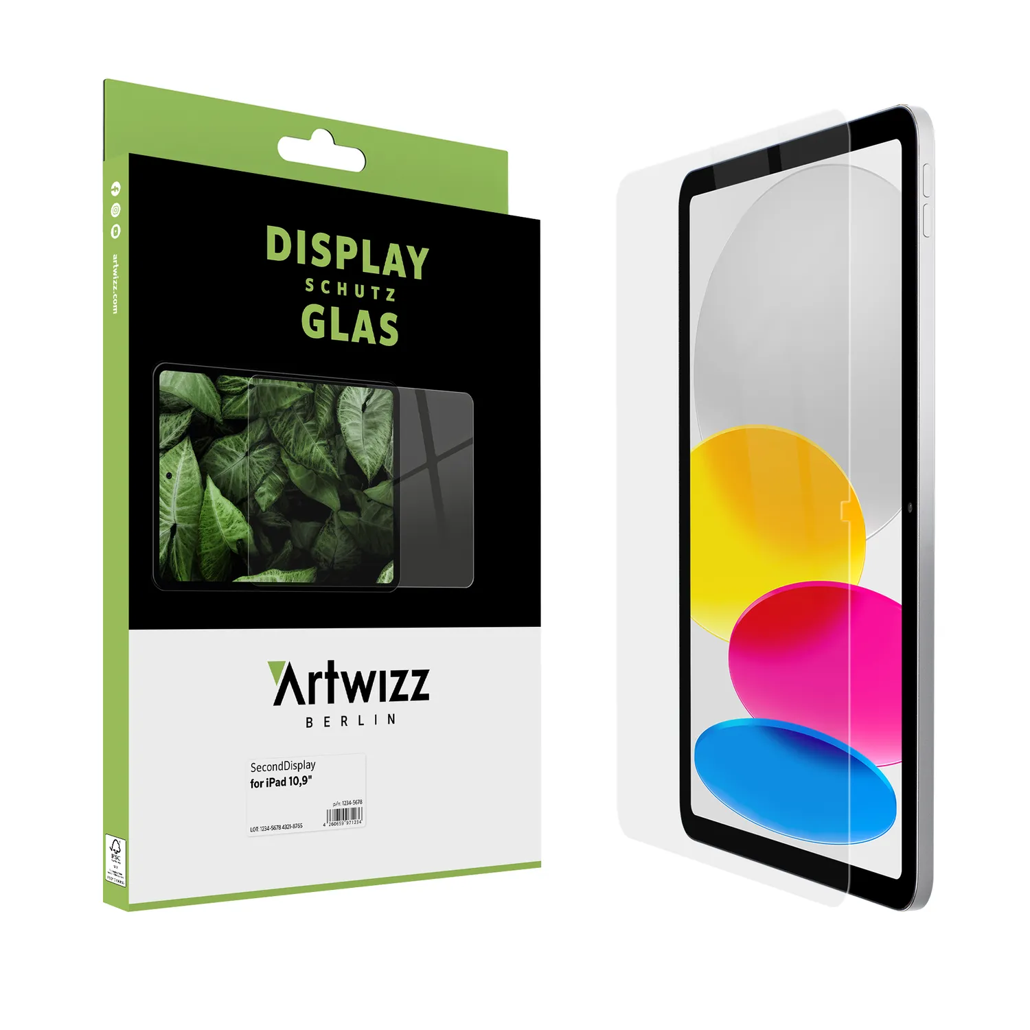 Artwizz SecondDisplay iPad 10,9 2022-2025 Panzerglas