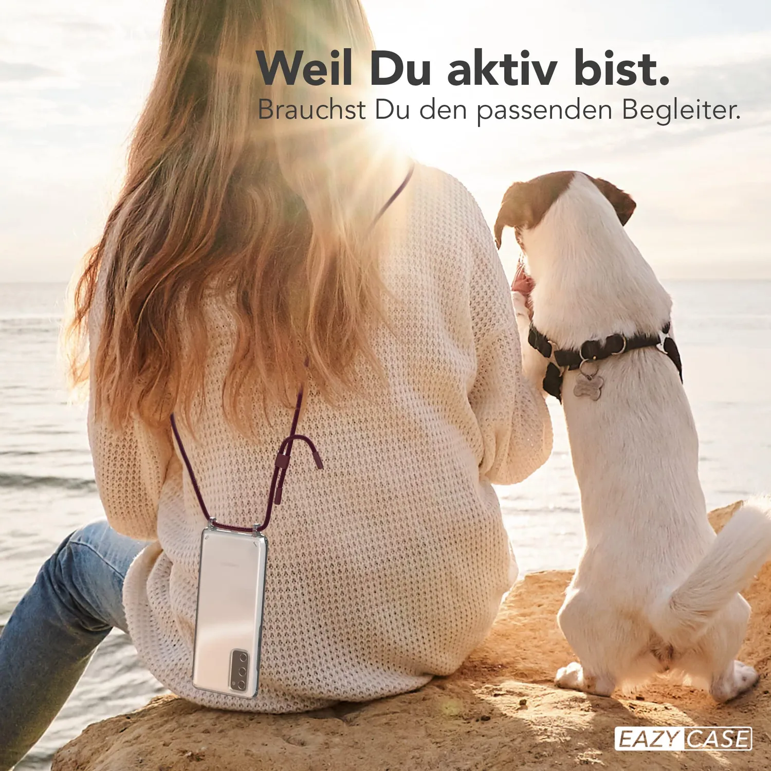 EAZY CASE Rope Samsung Galaxy S20 FE Handykette Beere abnehmbar