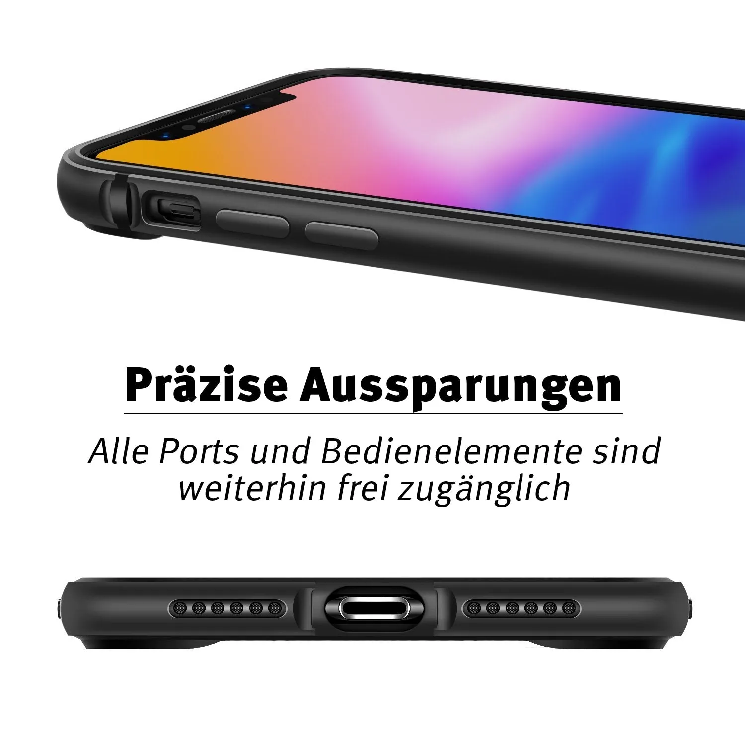arktis AirZERO iPhone 15 Alu-Bumper Schwarz