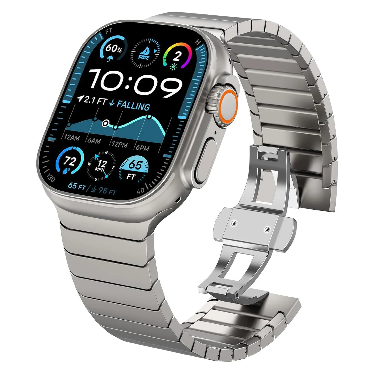 arktisband Commander Ultra Edelstahlarmband Schwarz