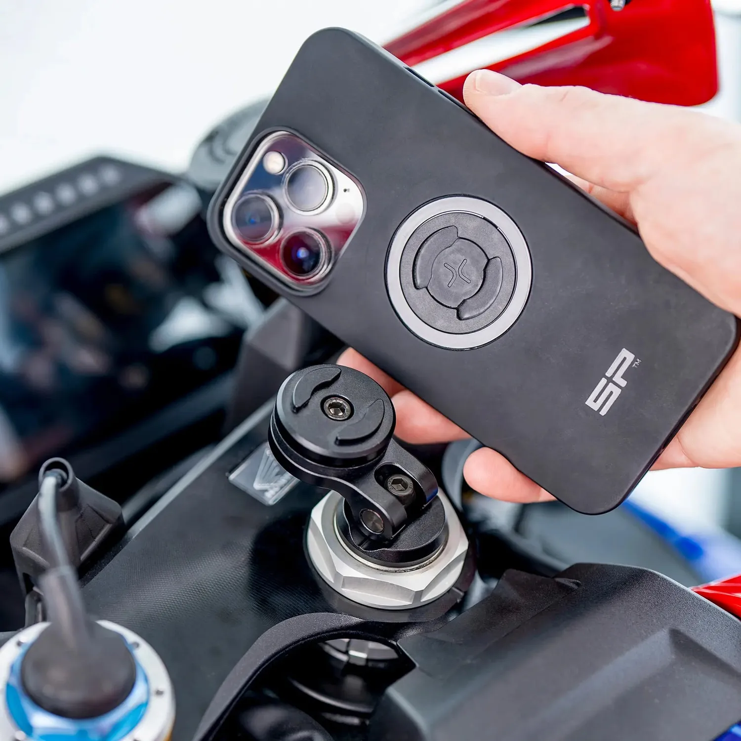 SP Connect Moto Stem Mount Motorradhalterung Alu gedämpft